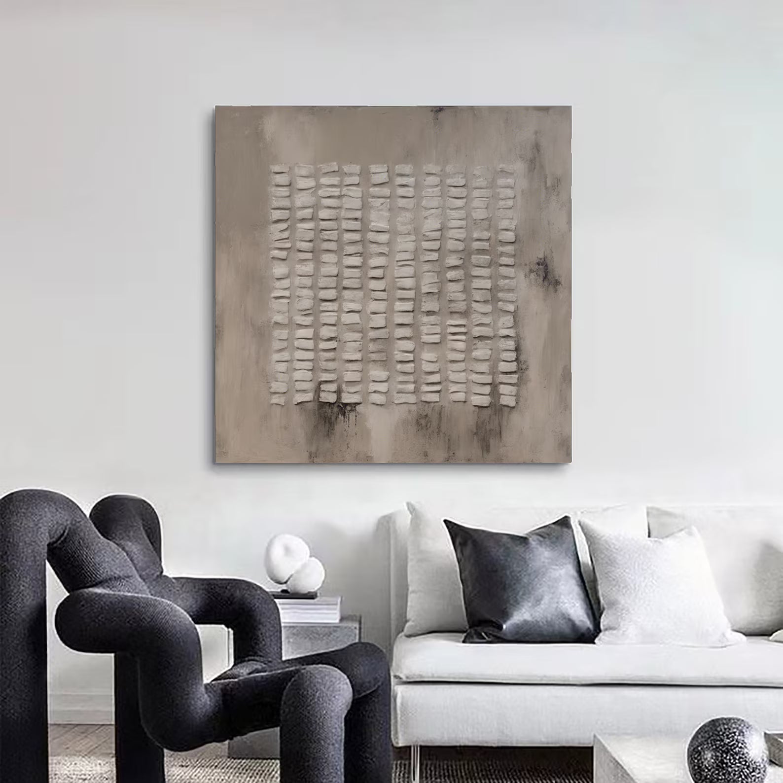 Textured Gray Abstract Art | Subtle Sophistication