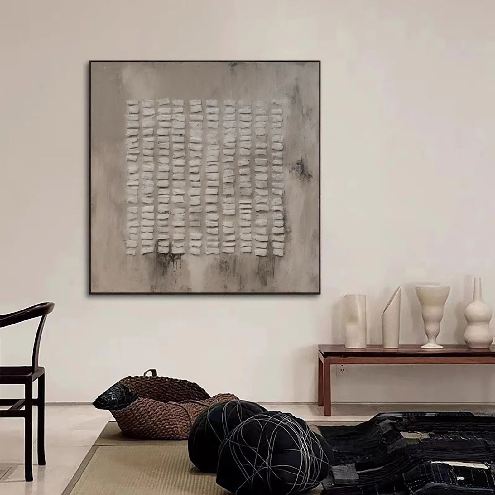 Textured Gray Abstract Art | Subtle Sophistication