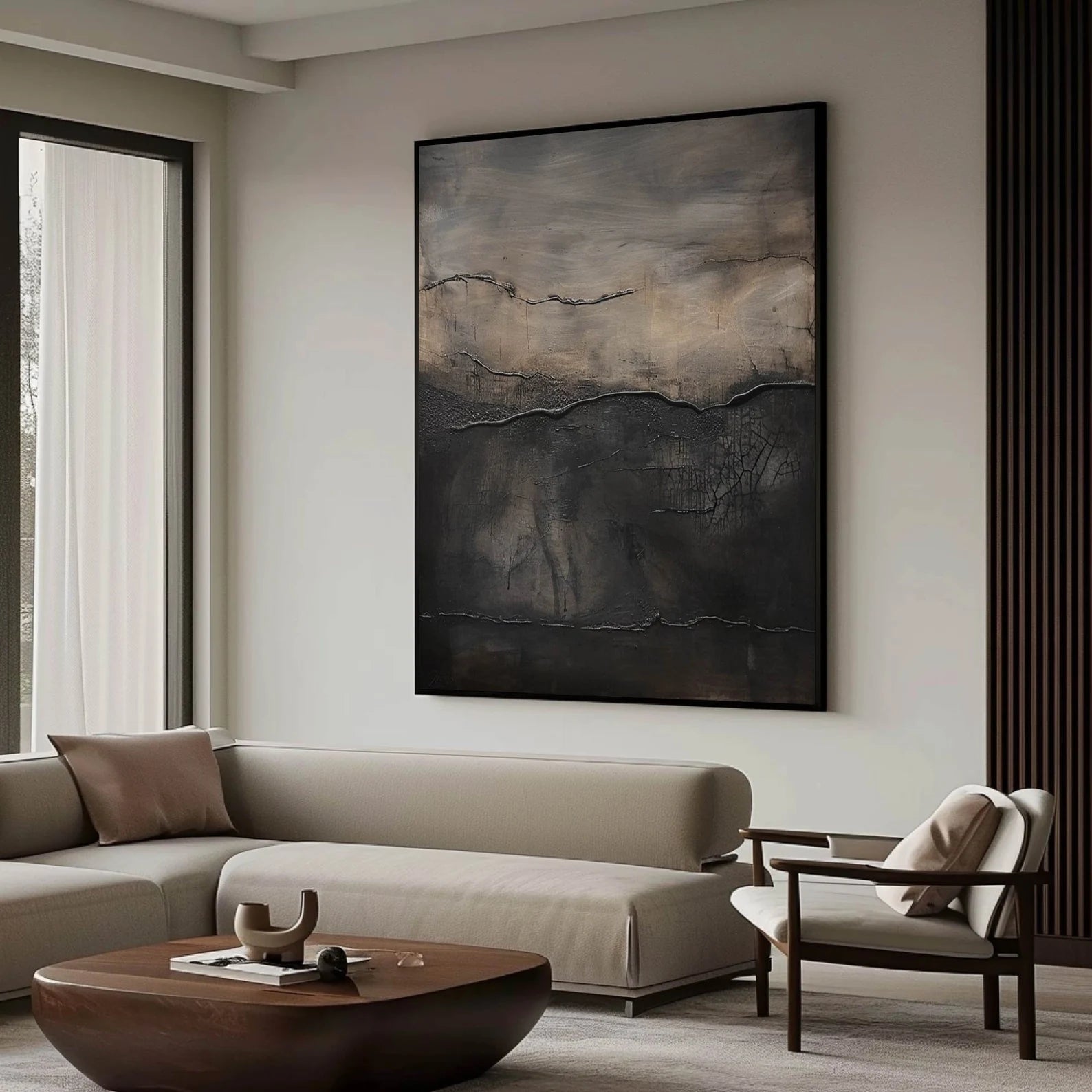 Textured Abstract Art | Moody Depth