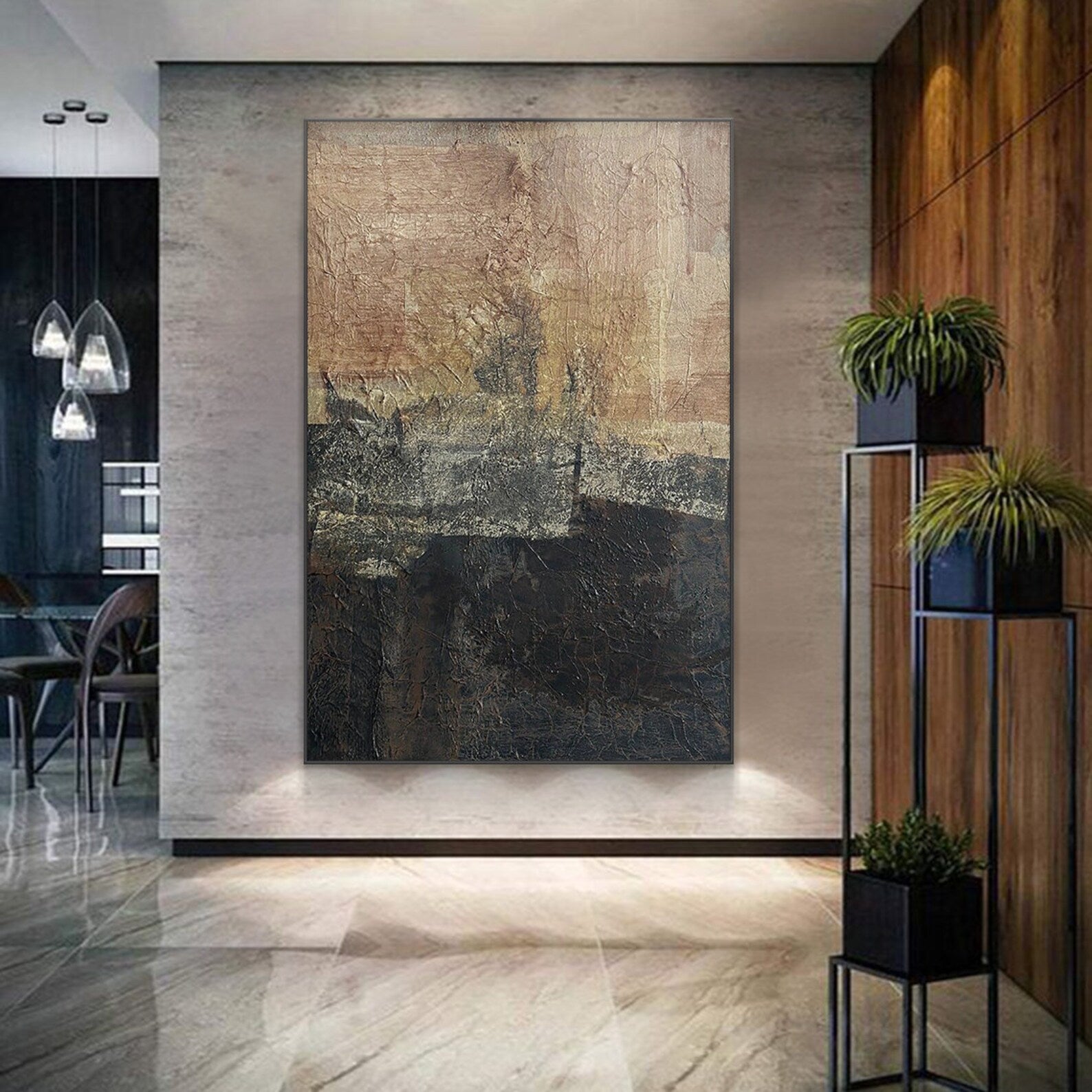 Textured Gradient Boldness | Brown Rhythm