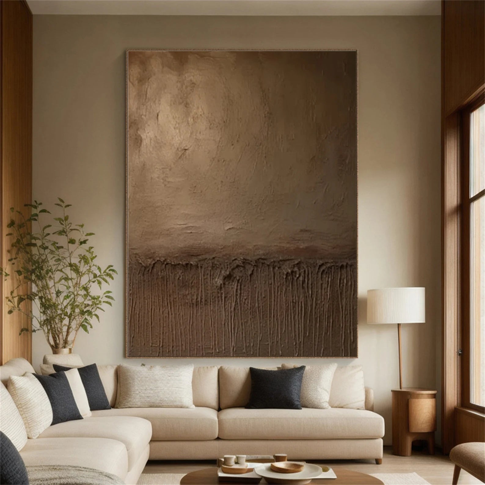 Textured Earthy Abstract | Warm Luxe