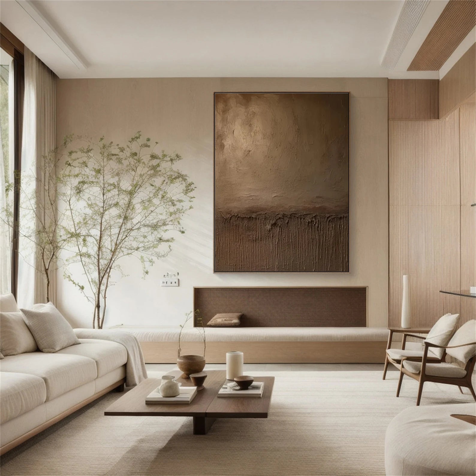 Textured Earthy Abstract | Warm Luxe