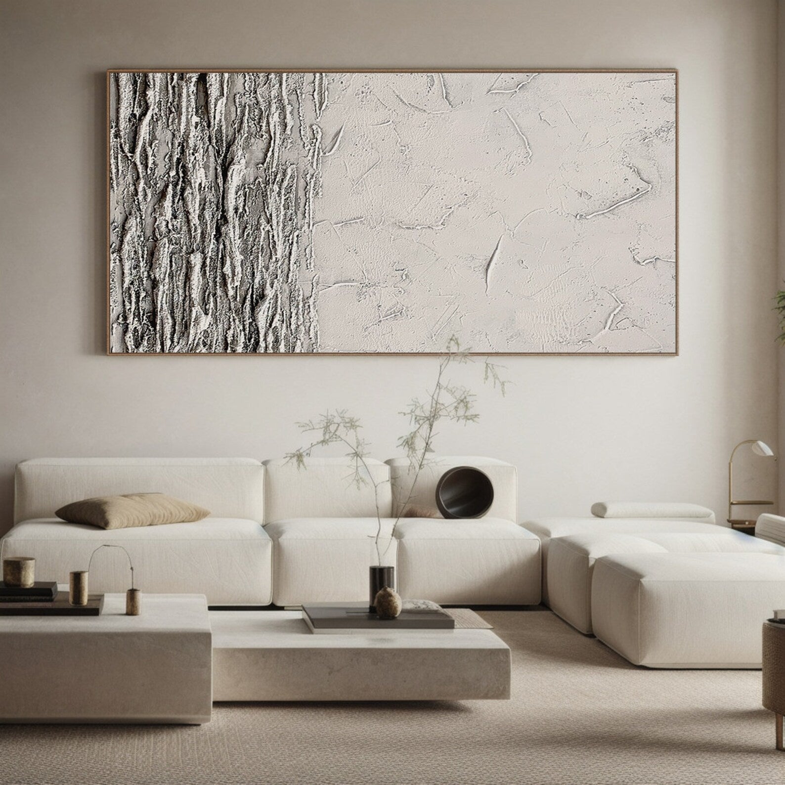 Textured Monochrome Depth | Grey Wave