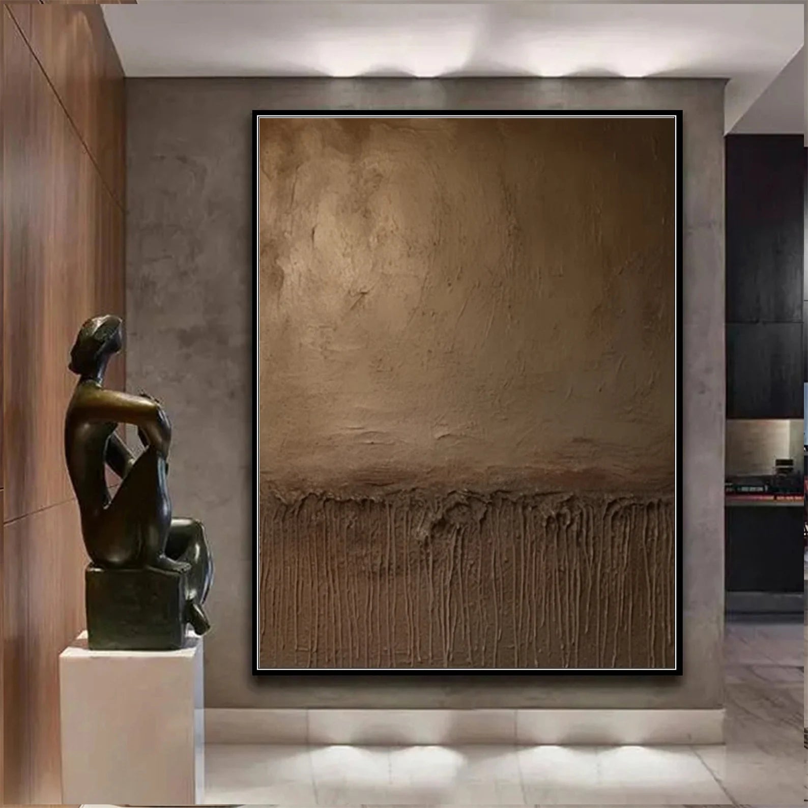 Textured Earthy Abstract | Warm Luxe