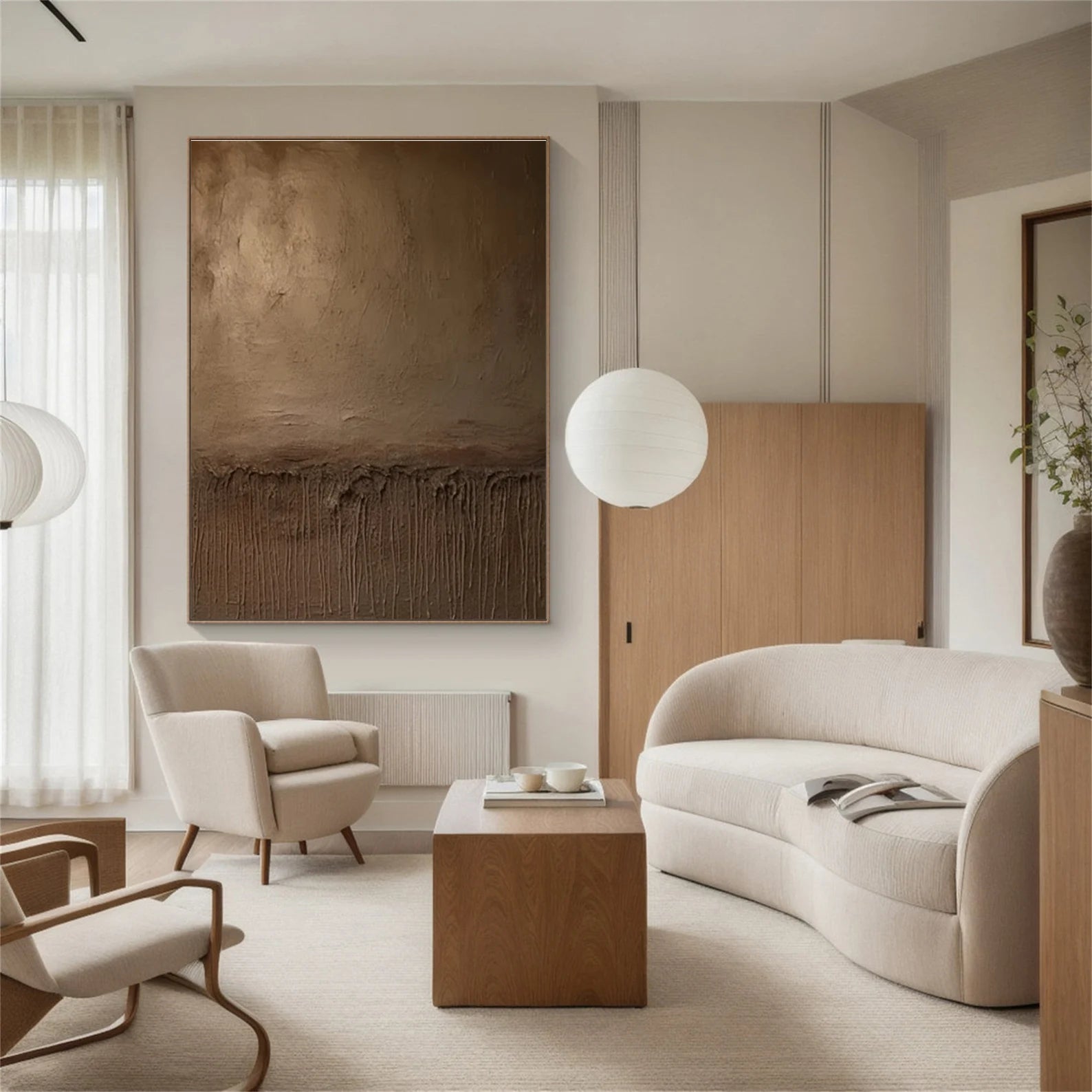 Textured Earthy Abstract | Warm Luxe