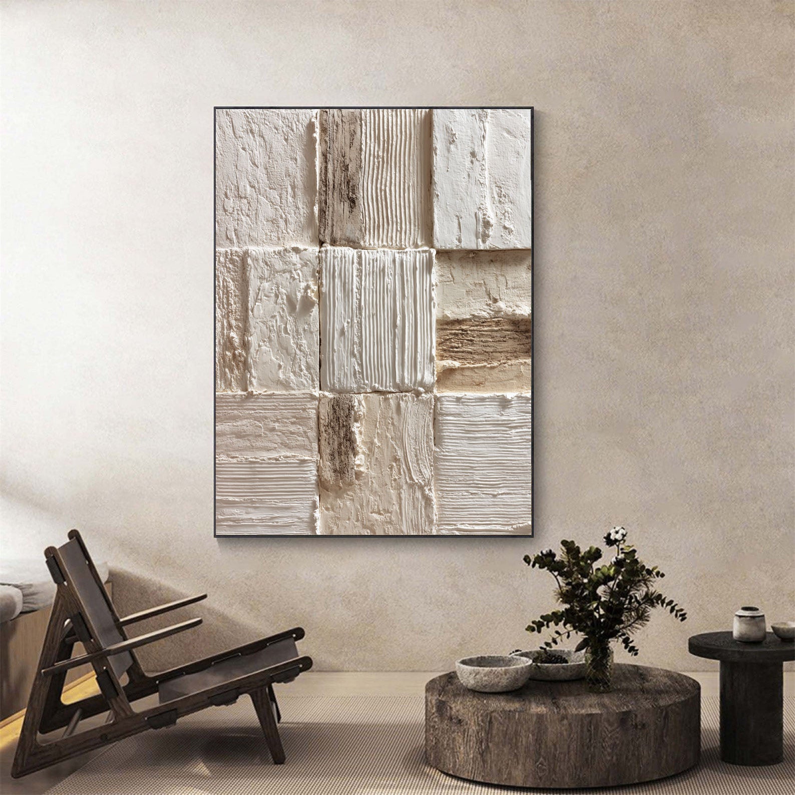 Textured Neutral Art | Minimalist Depth