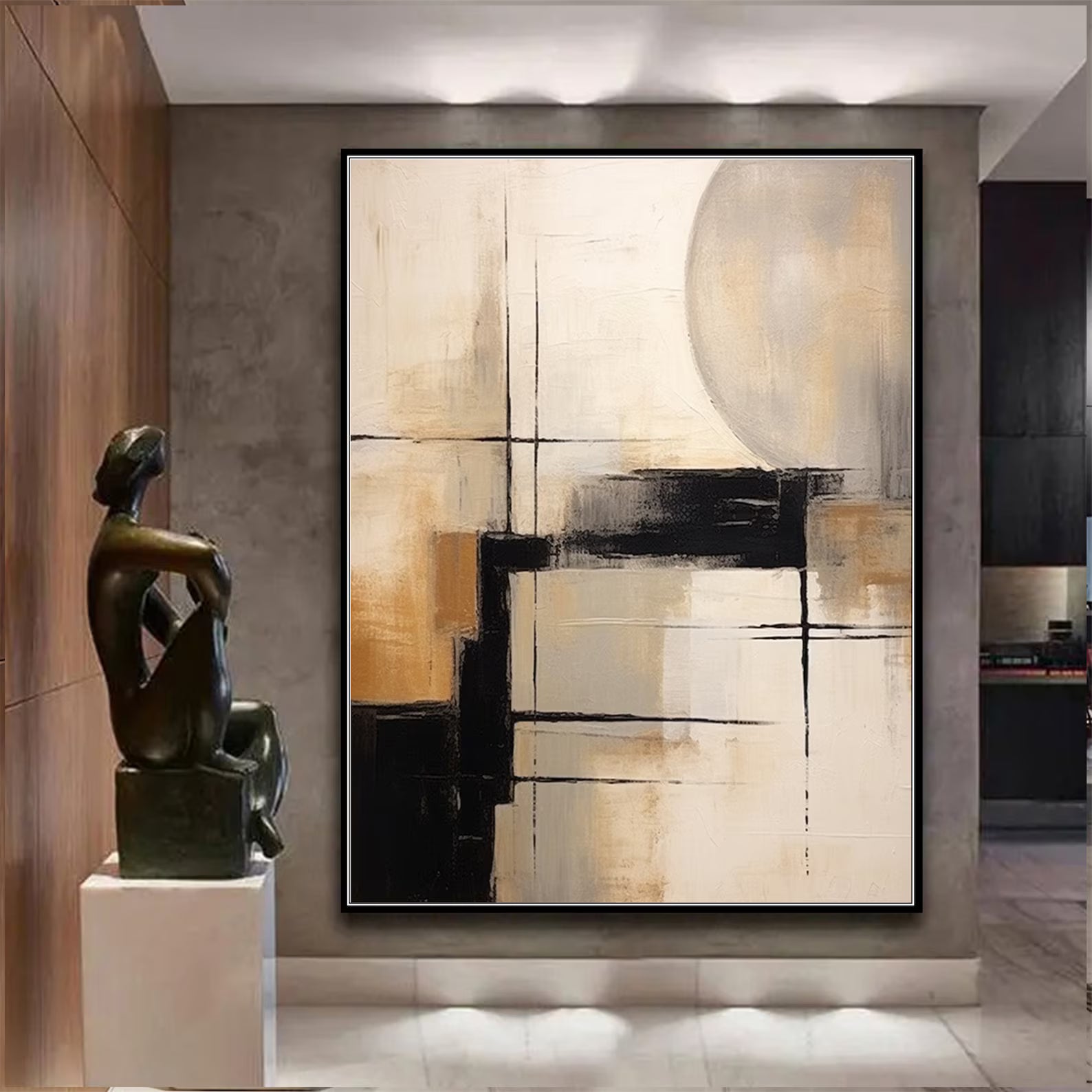 Textured Modern Abstract | Sophisticated Luxe