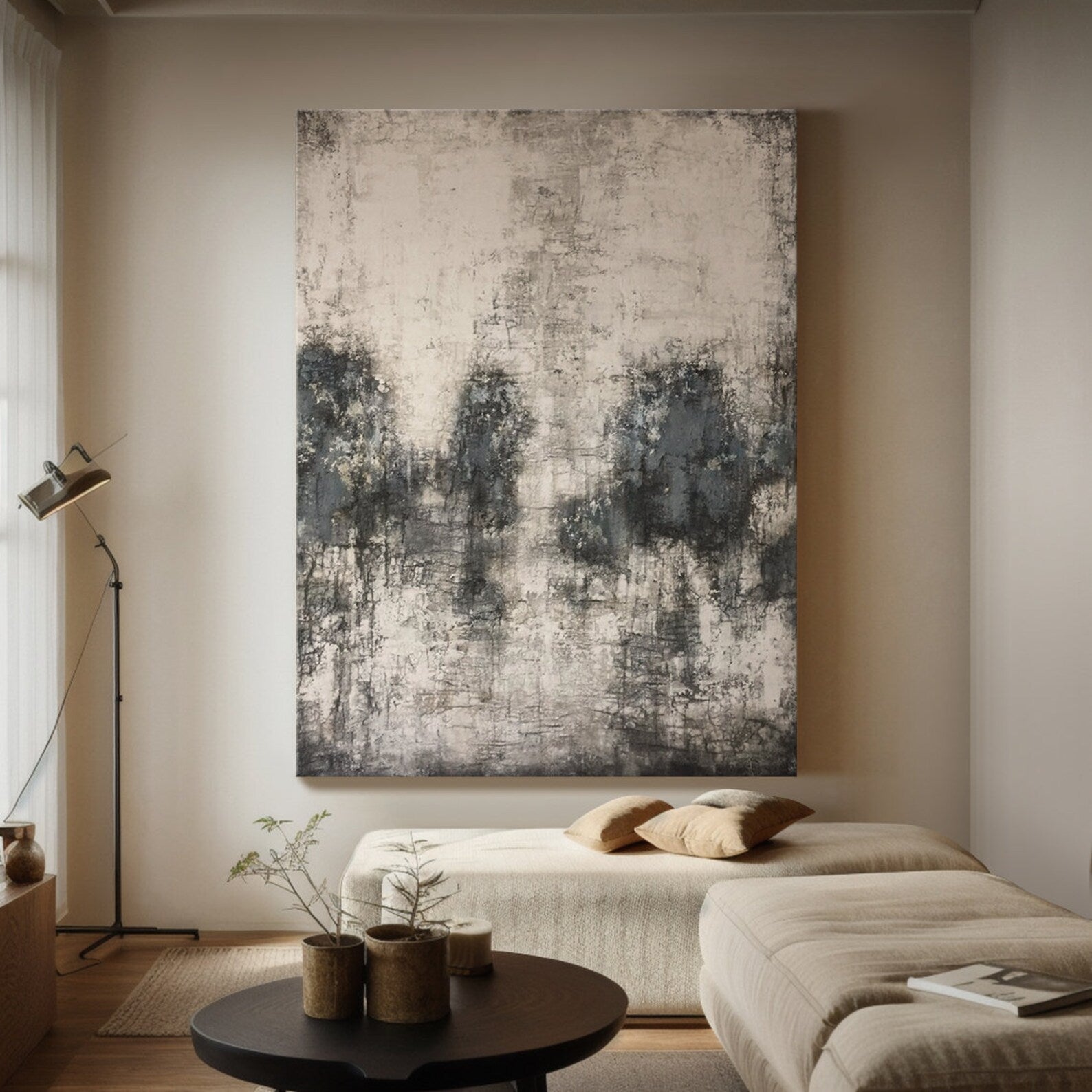 Textured Abstract Subtlety | Gray Rhythm