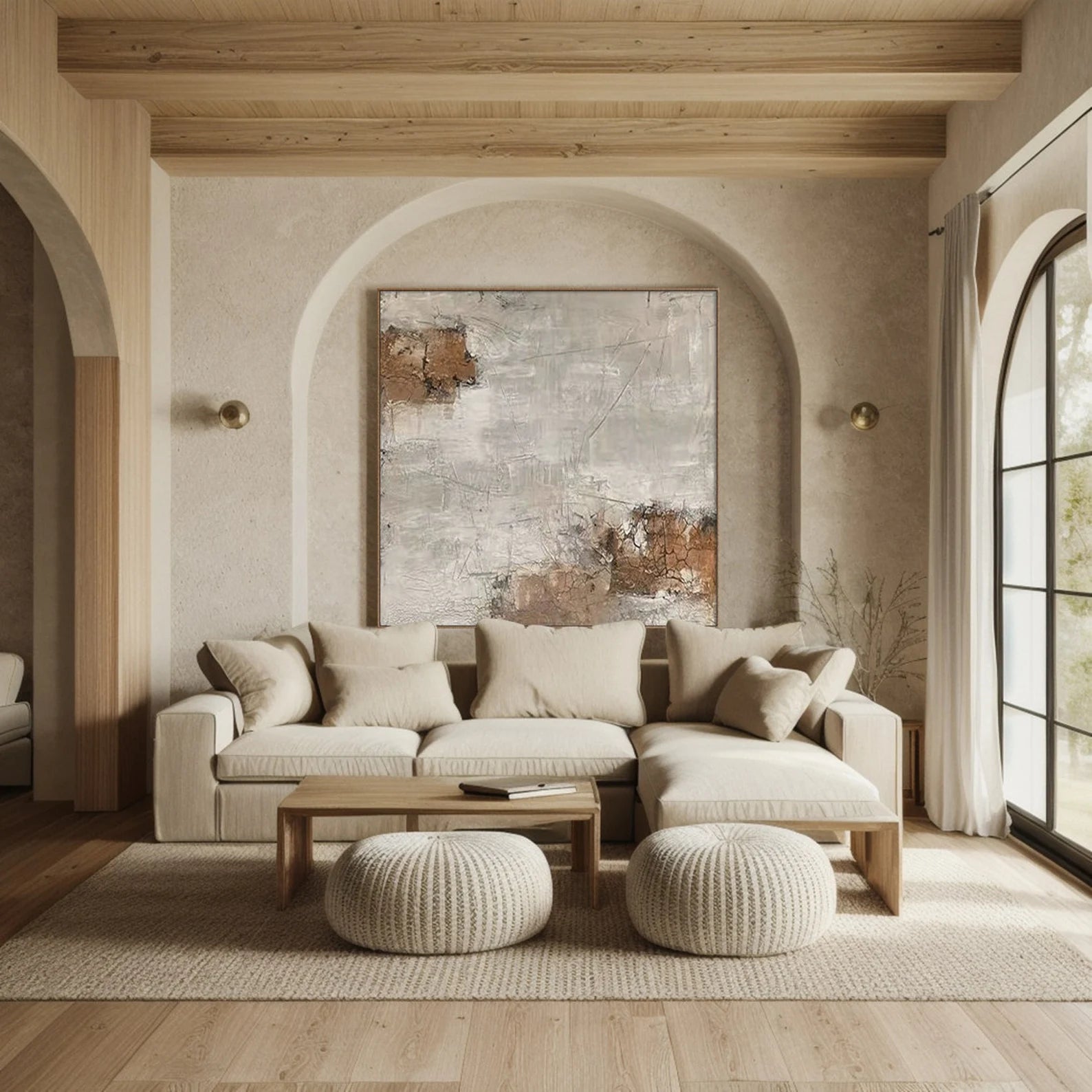 Textured Neutral Nuance | Grey Beige