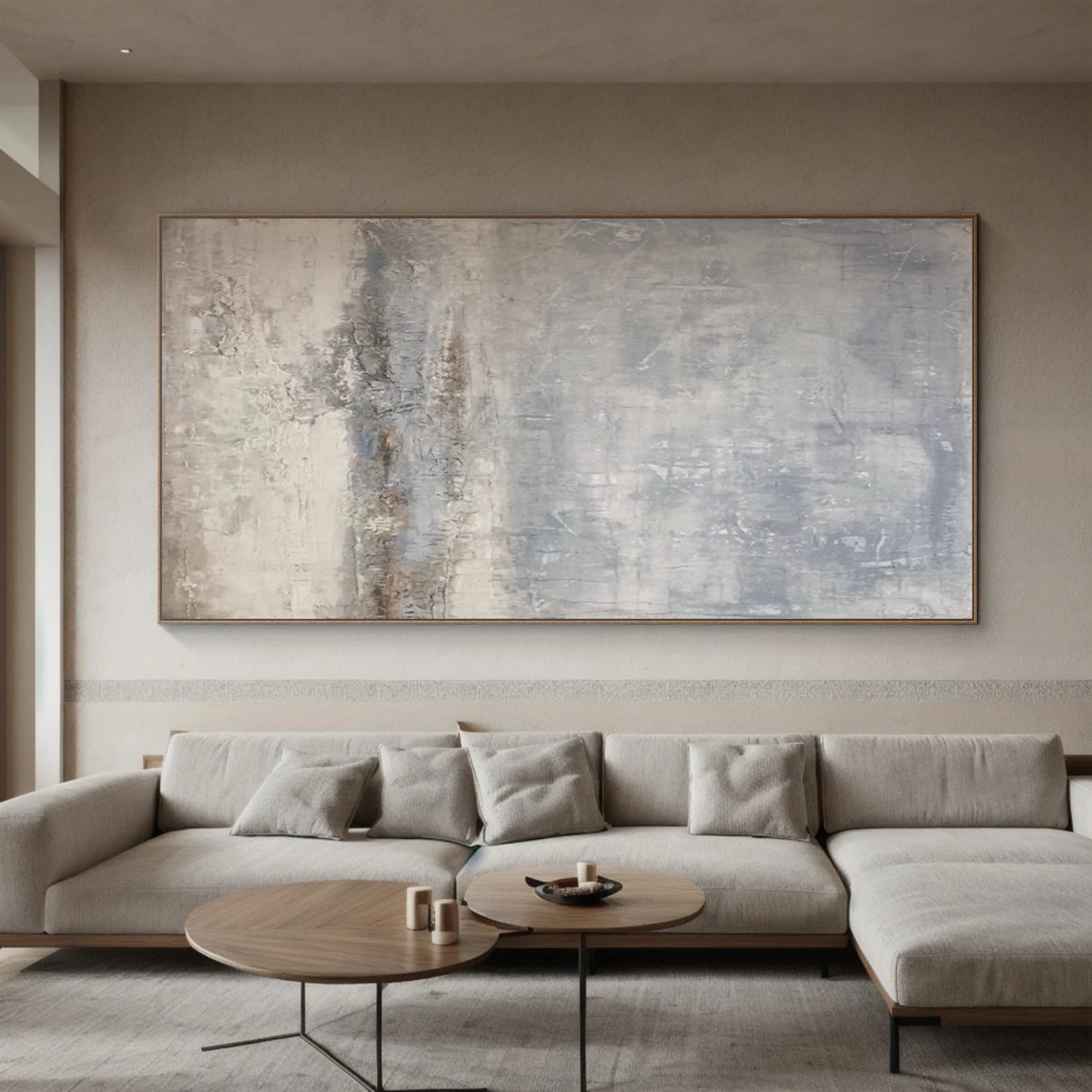 Textured Neutral Serenity | Grey Beige