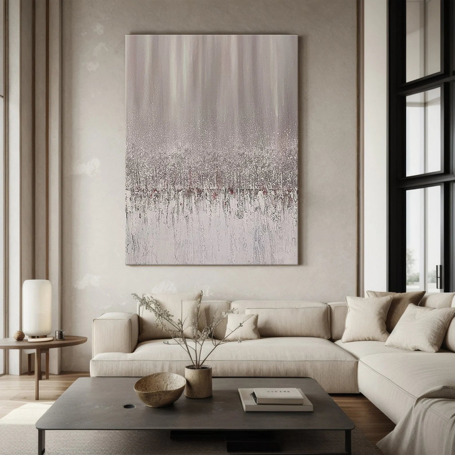 Textured Neutral Glimmer | Silver Mist