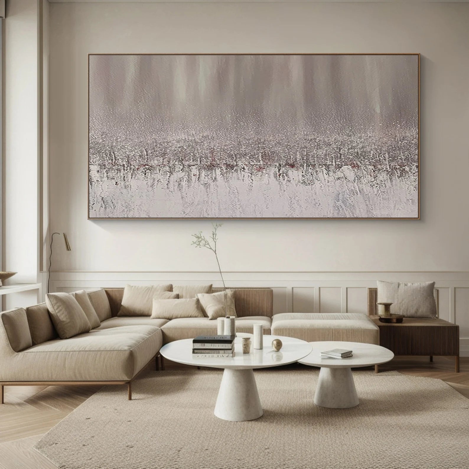 Textured Neutral Glimmer | Silver Mist