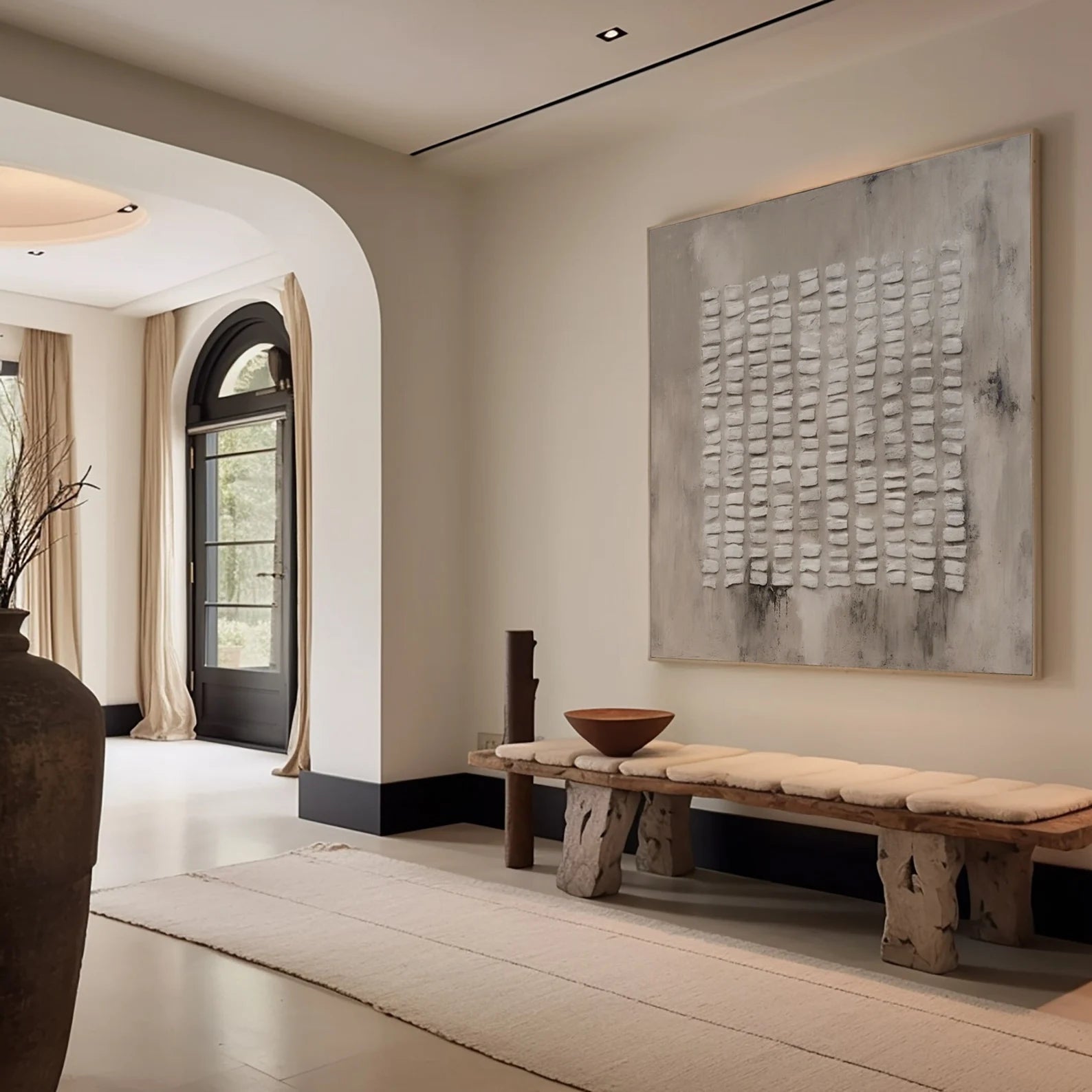 Textured Gray Abstract Art | Subtle Sophistication