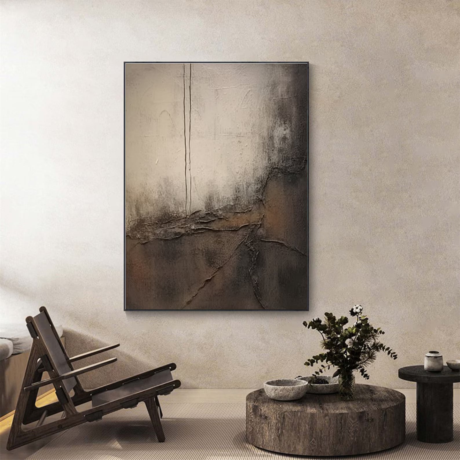 Textured Neutral Elegance | Abstract Depth