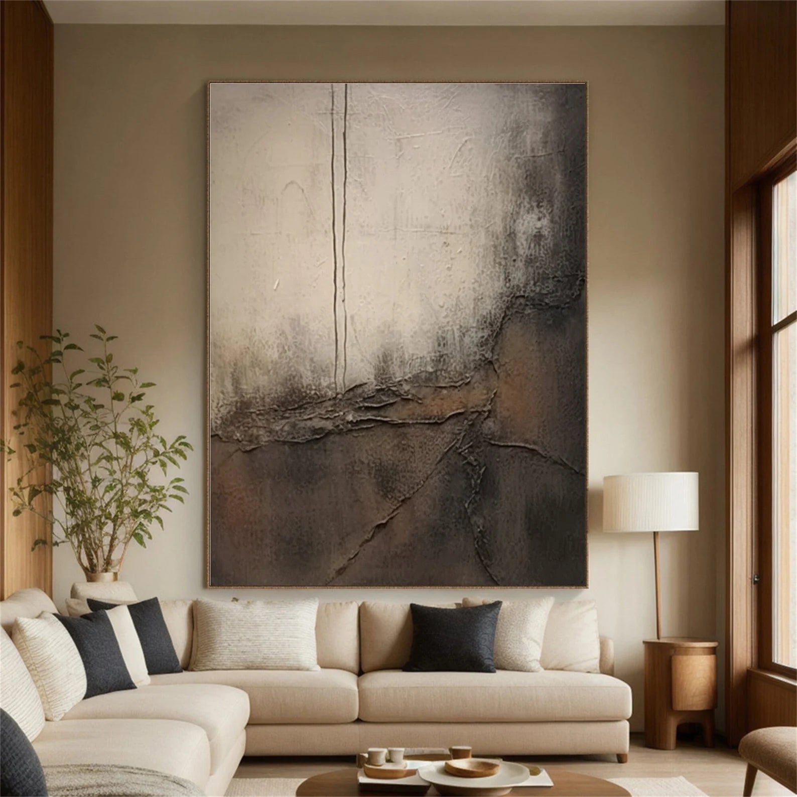 Textured Neutral Elegance | Abstract Depth