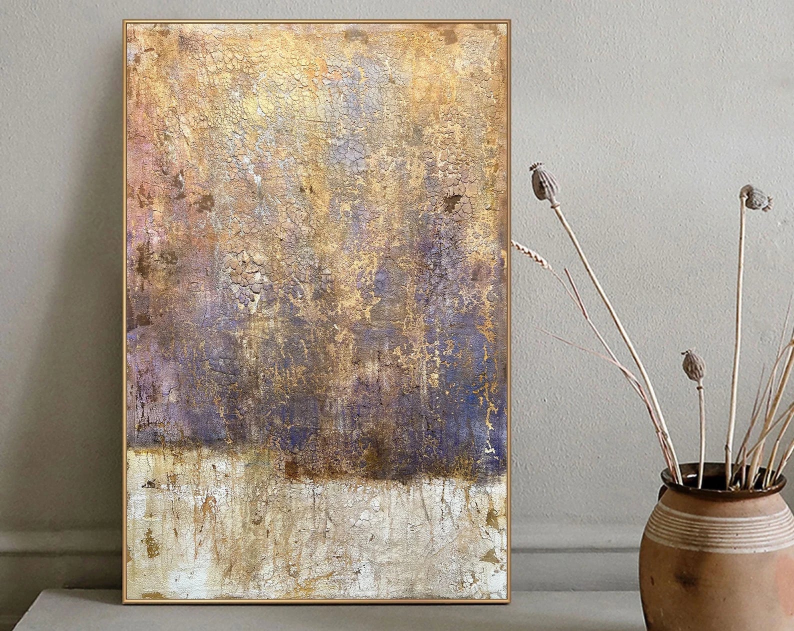 Textured Vintage Opulence | Rust Violet