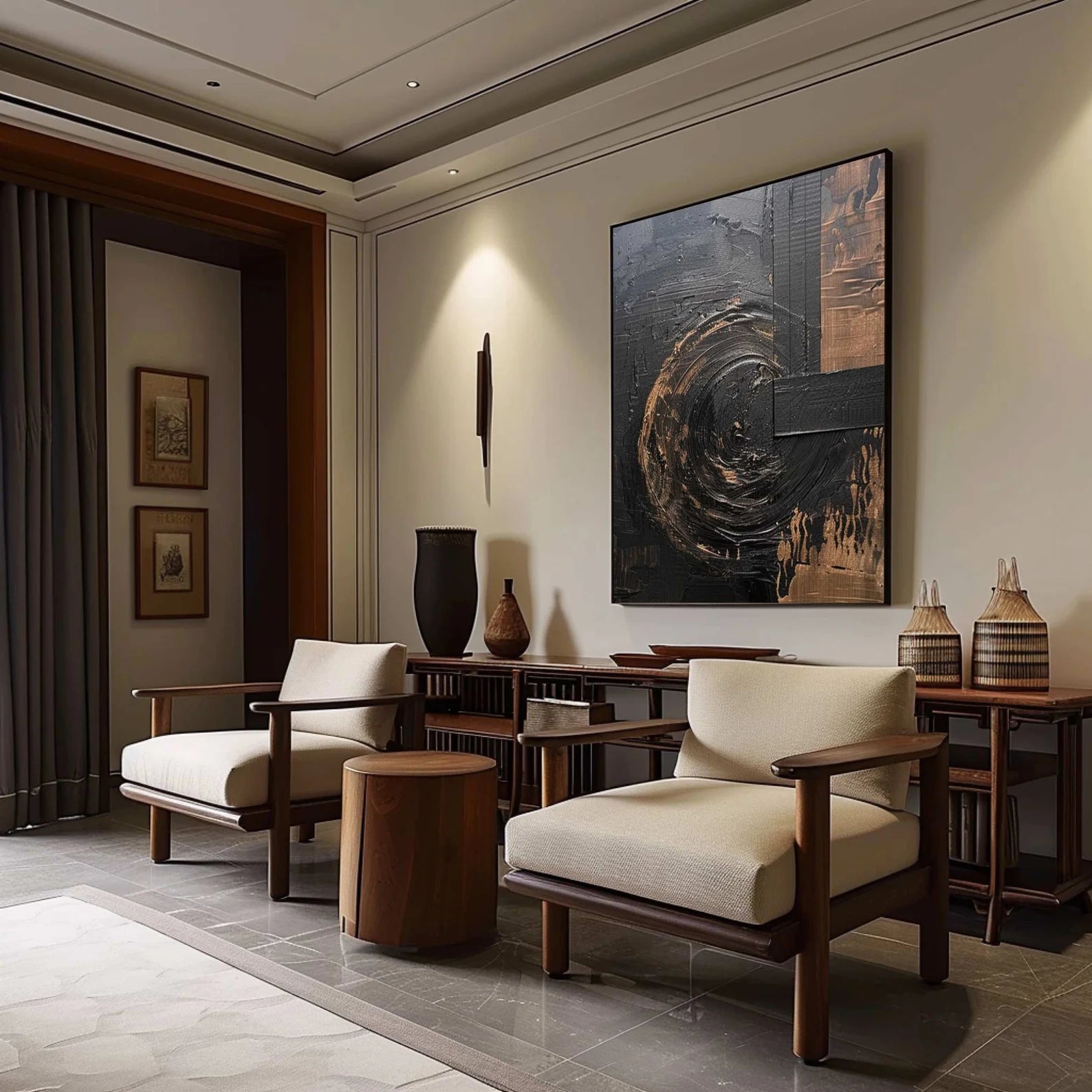 Textured Swirl Art | Opulent Edge