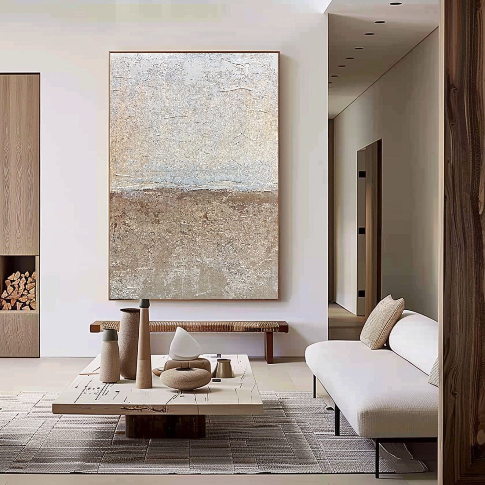 Textured Earthy Elegance | Beige Depth