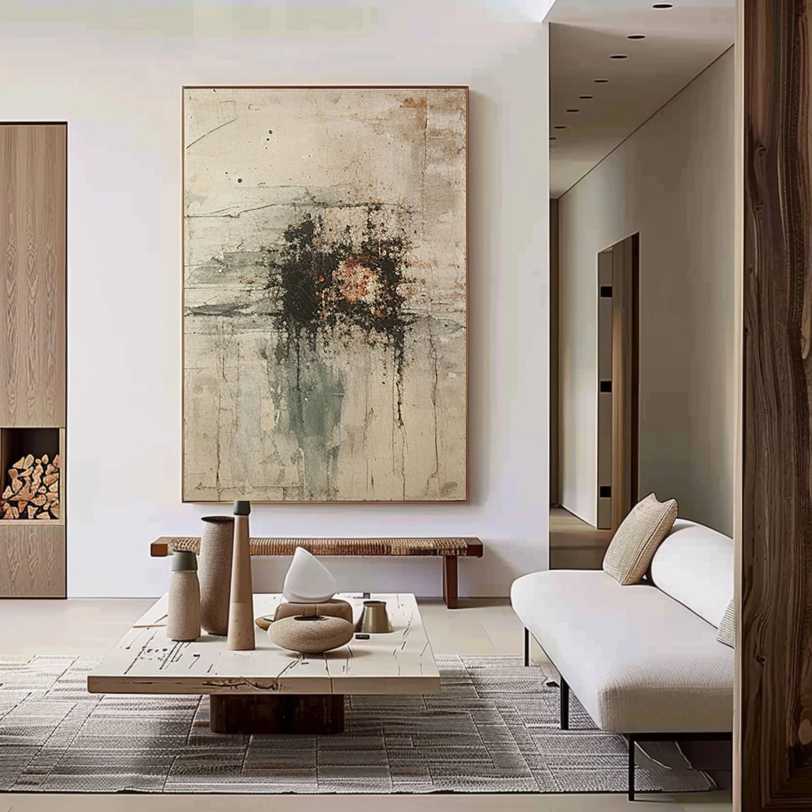 Textured Abstract Grandeur | Neutral Blend