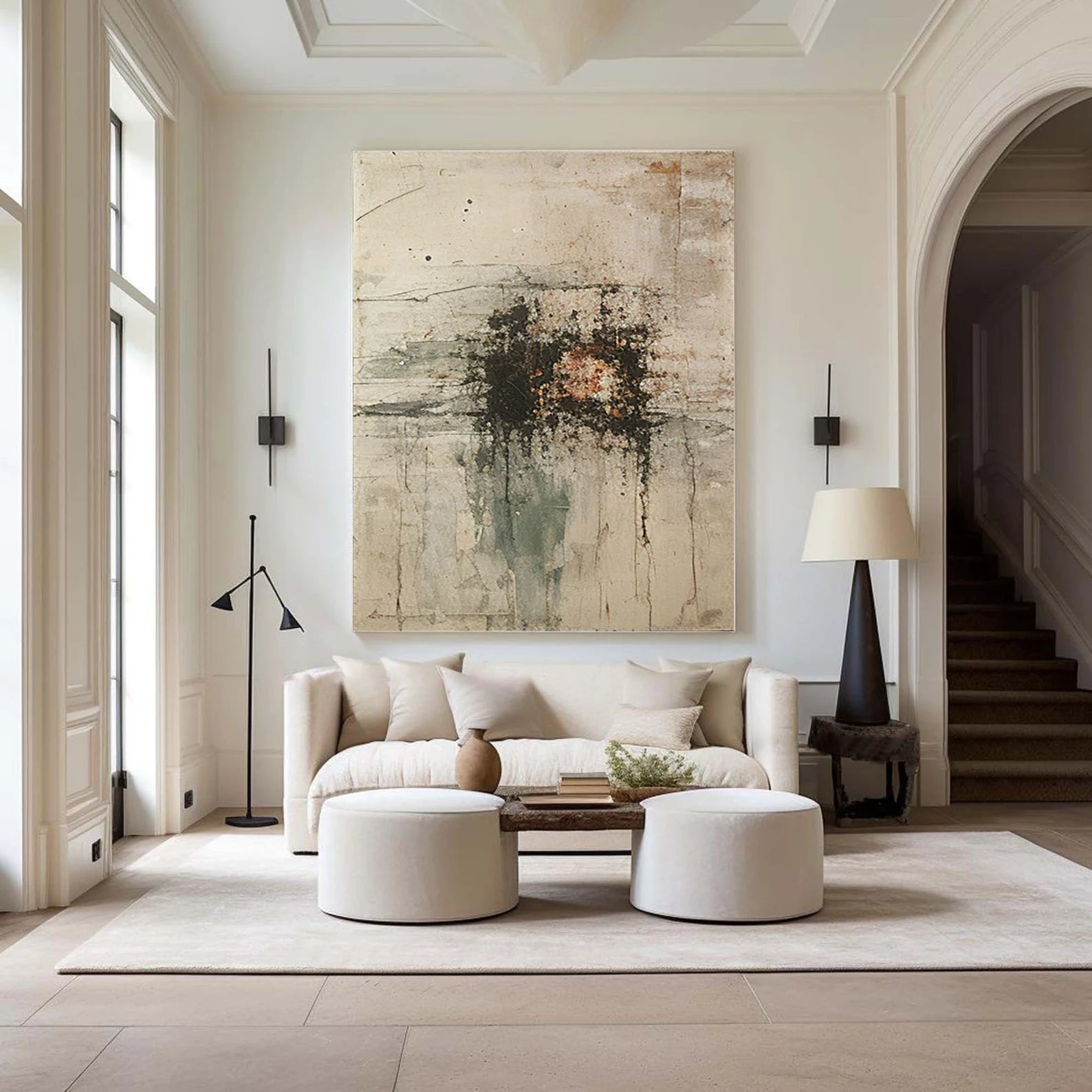 Textured Abstract Grandeur | Neutral Blend