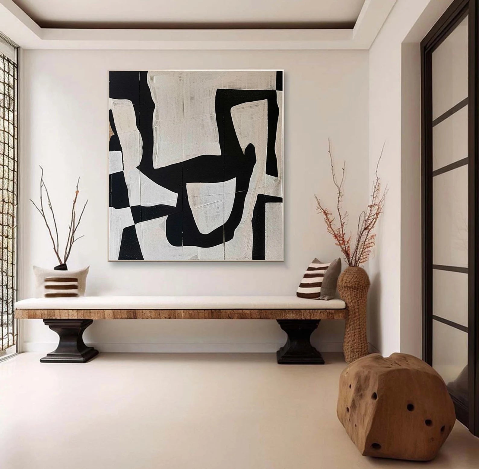 Textured Black White | Bold Contrast