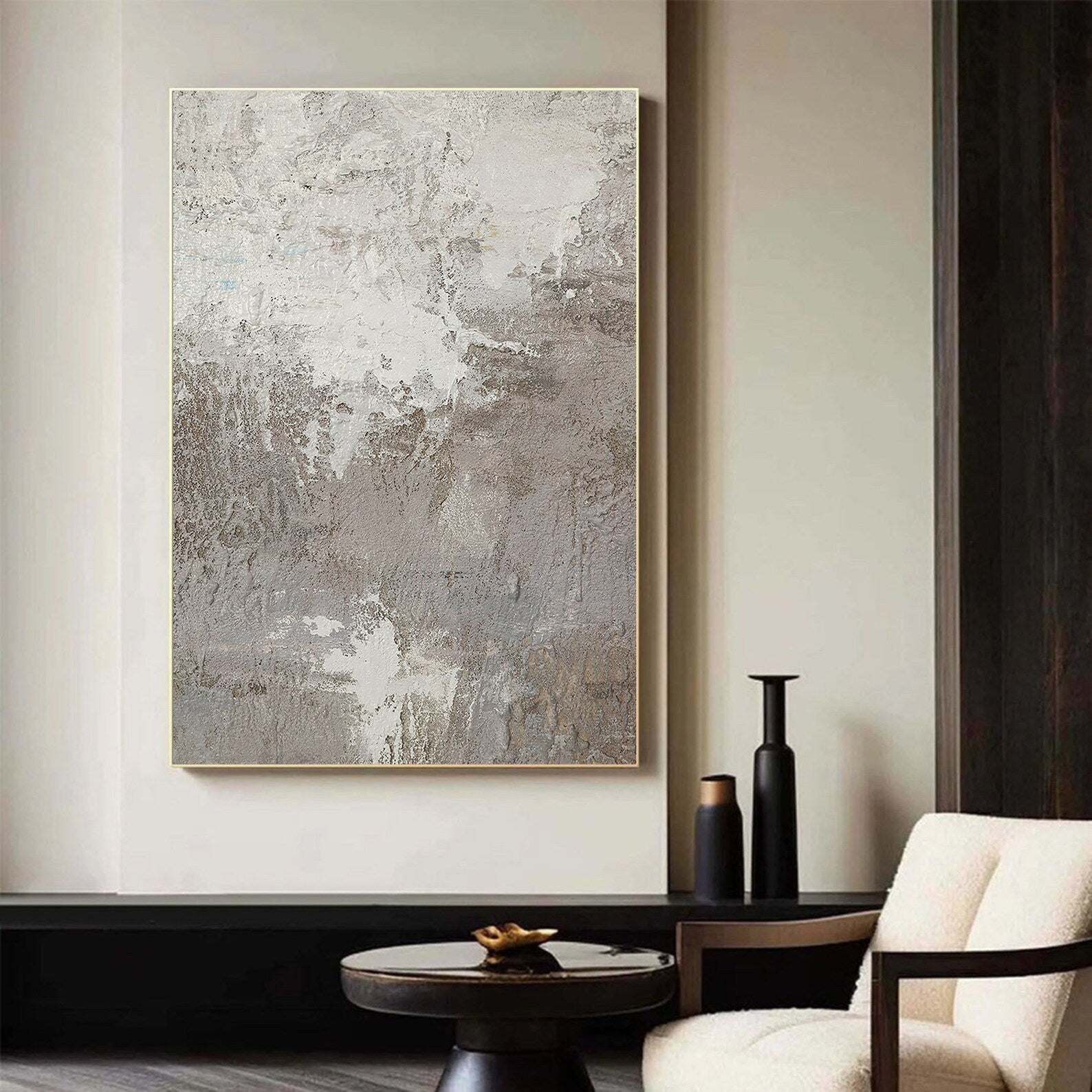 Textured Monochrome Sophistication | Gray Depth