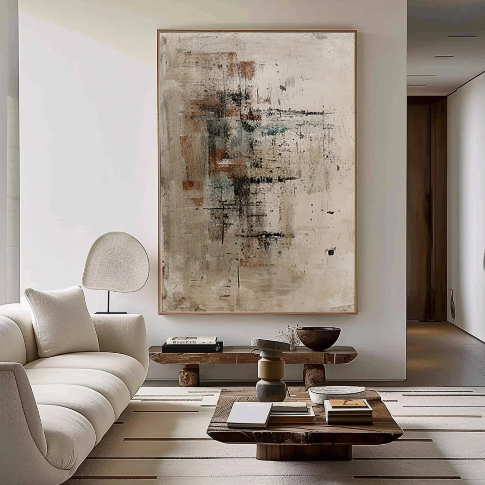 Textured Abstract Elegance | Neutral Blend