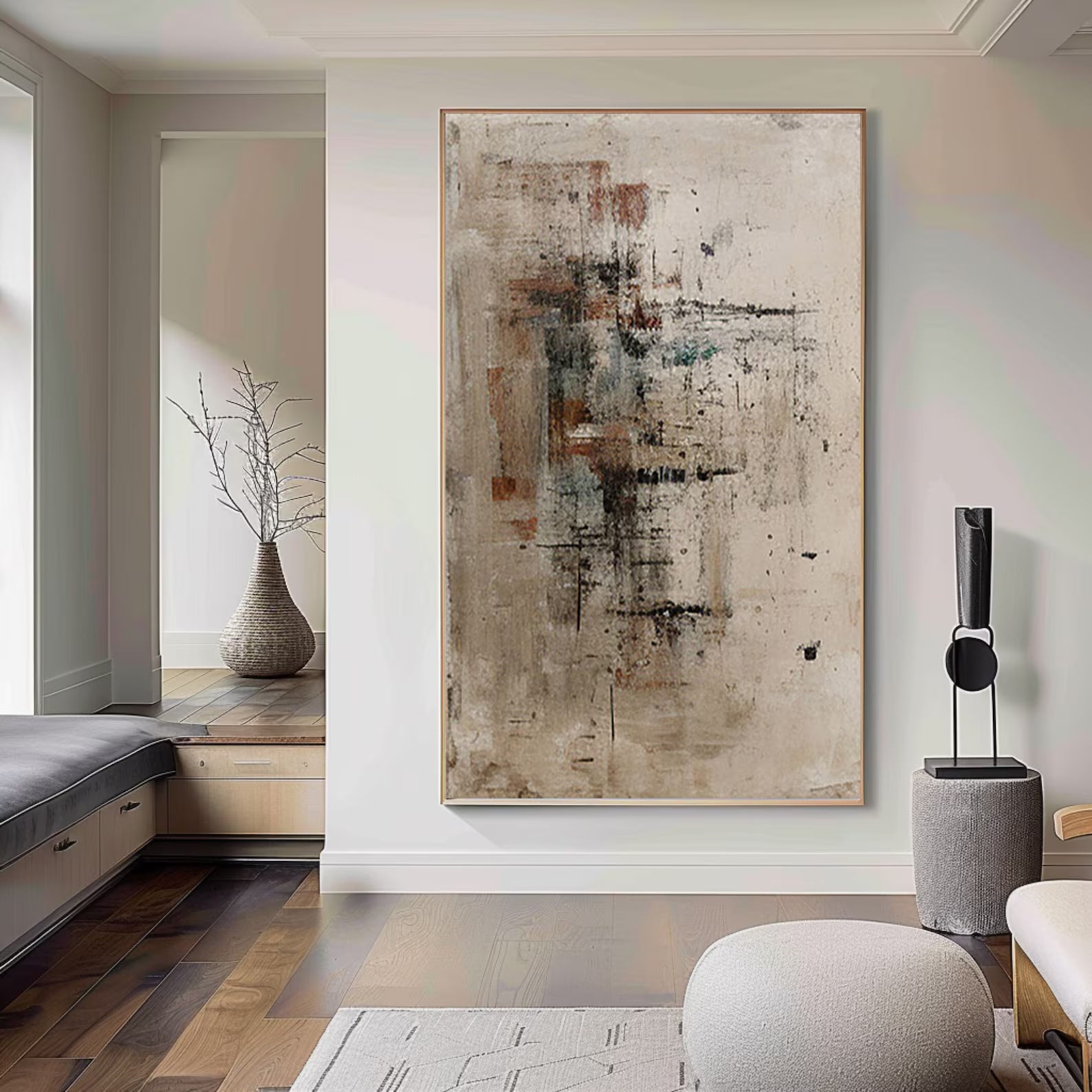 Textured Abstract Elegance | Neutral Blend