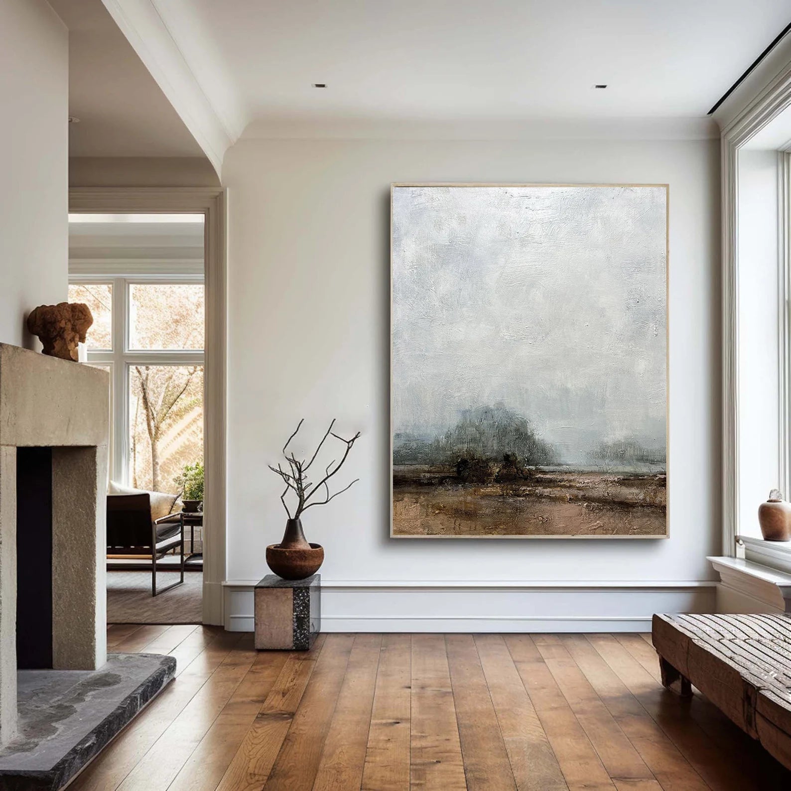 Textured Landscape Calm | Grey Brown