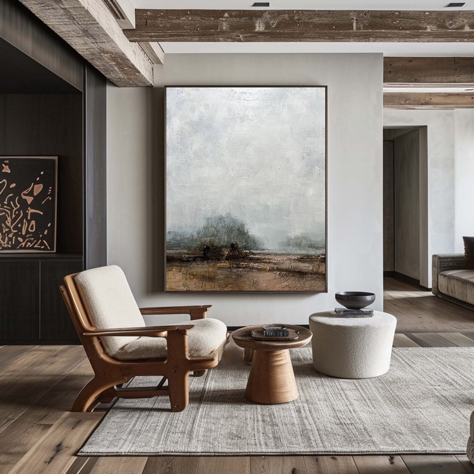 Textured Landscape Calm | Grey Brown