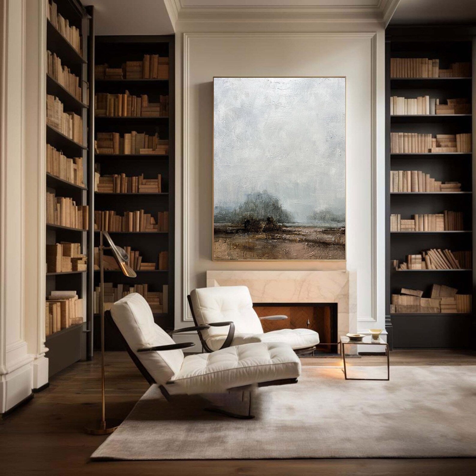 Textured Landscape Calm | Grey Brown