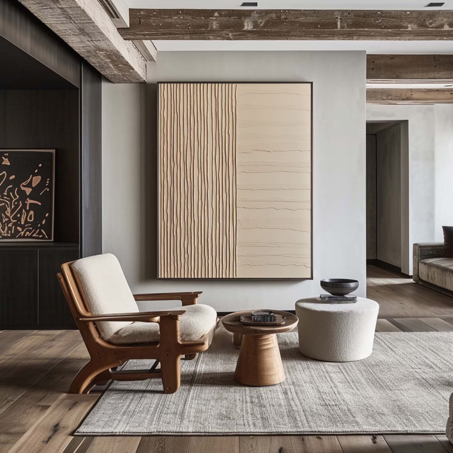 Textured Beige Abstract | Minimal Elegance