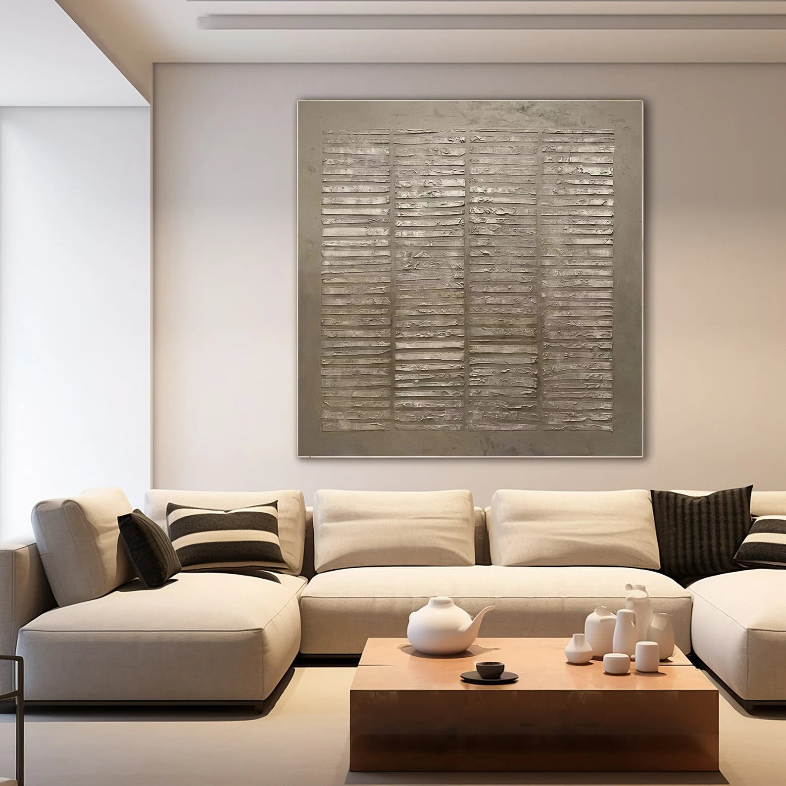 Textured Neutral Sophistication | Gray Beige