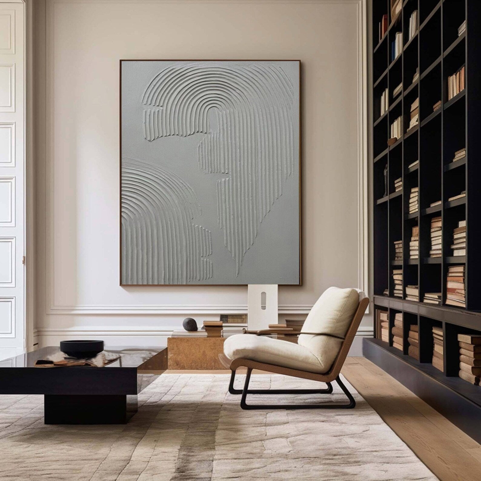 Textured Geometric Sophistication | Gray Depth