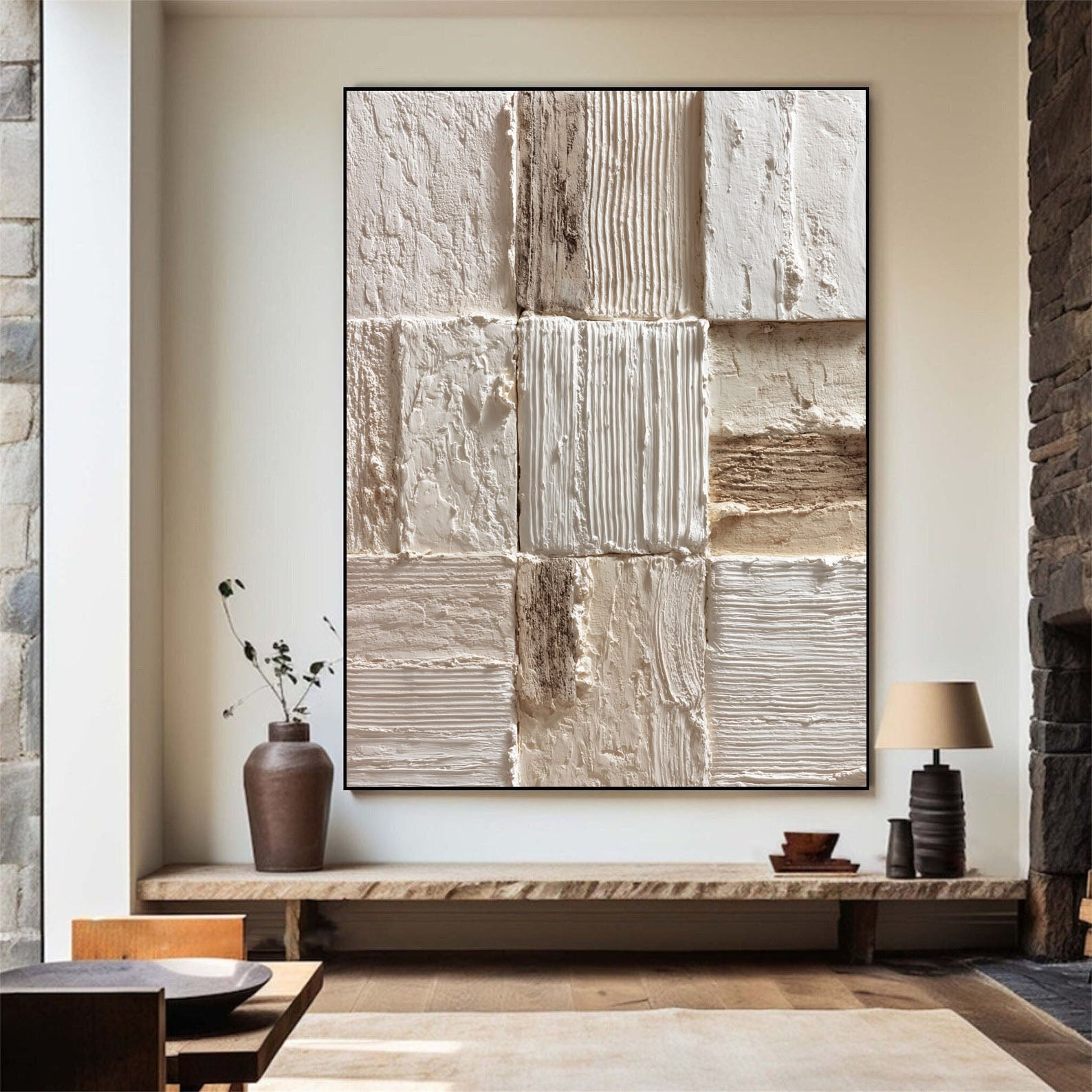 Textured Neutral Art | Minimalist Depth