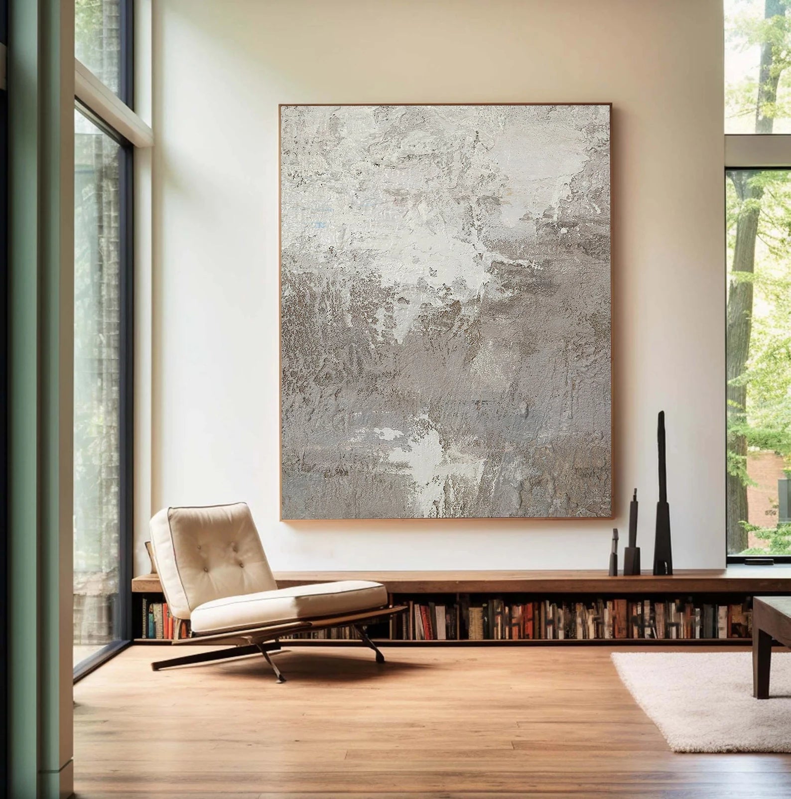 Textured Monochrome Sophistication | Gray Depth