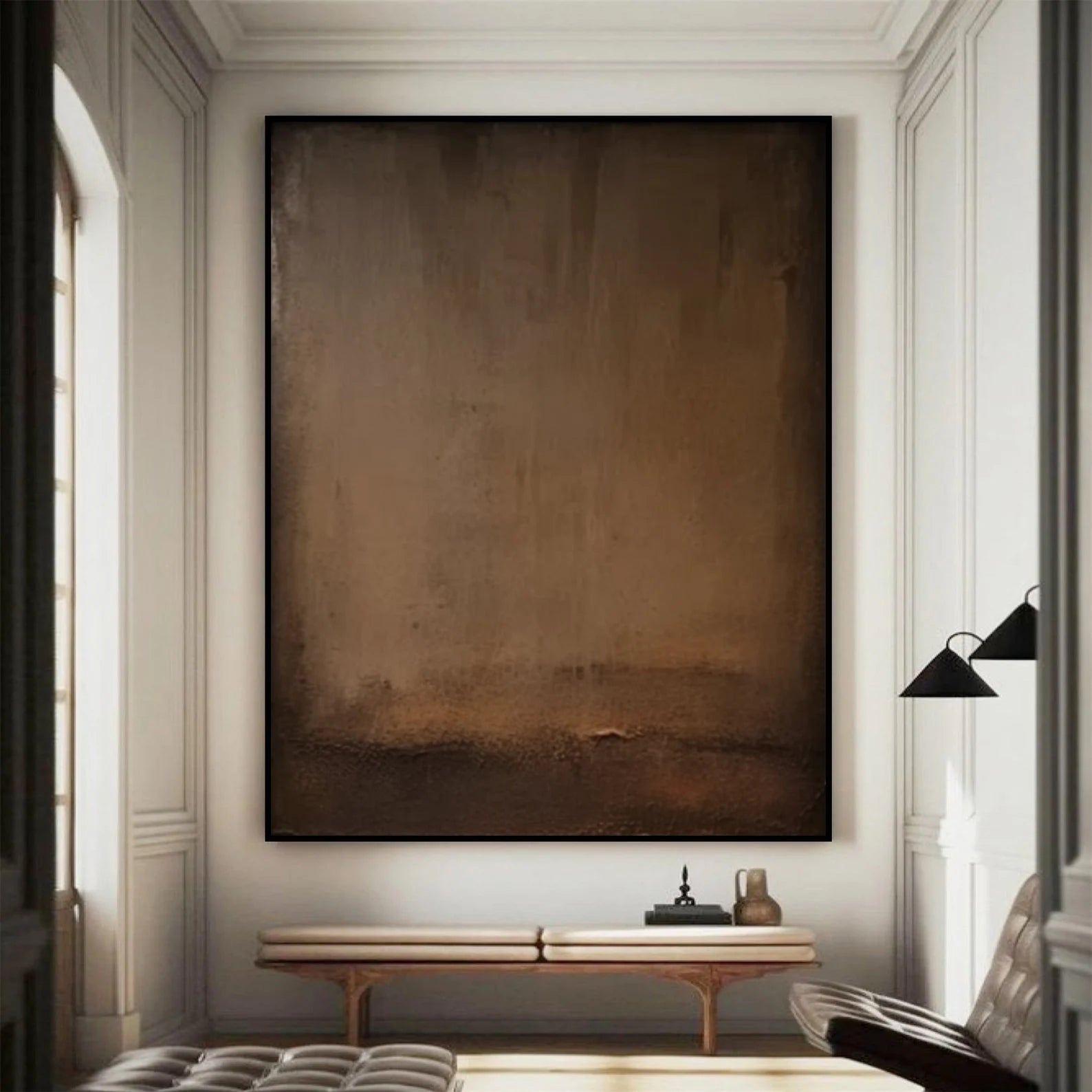 Textured Terrene Luxuriance | Sienna Ecru