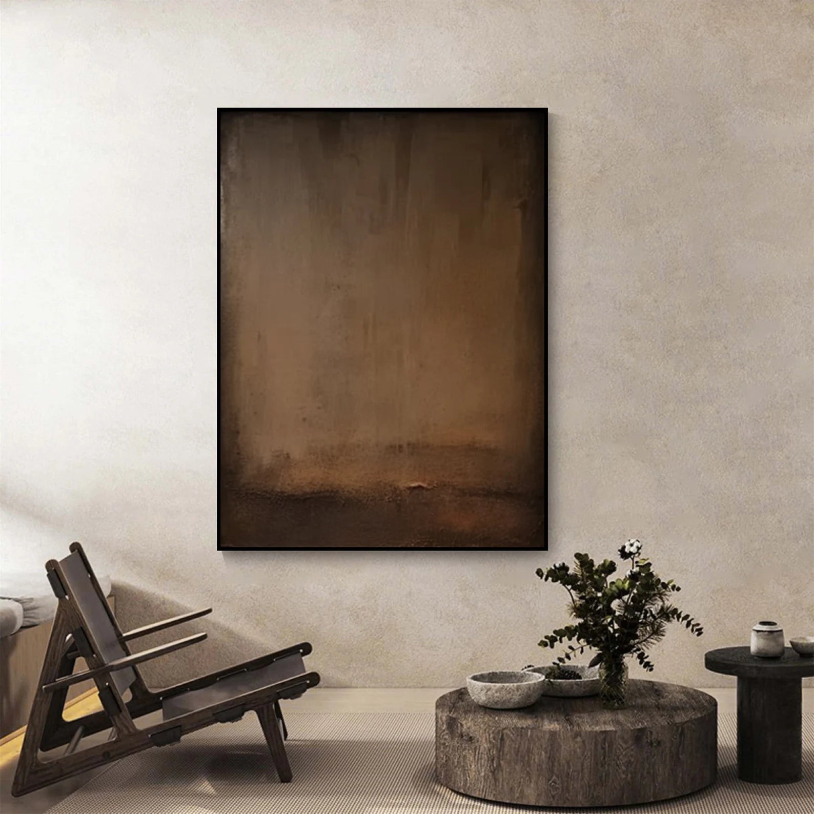 Textured Terrene Luxuriance | Sienna Ecru