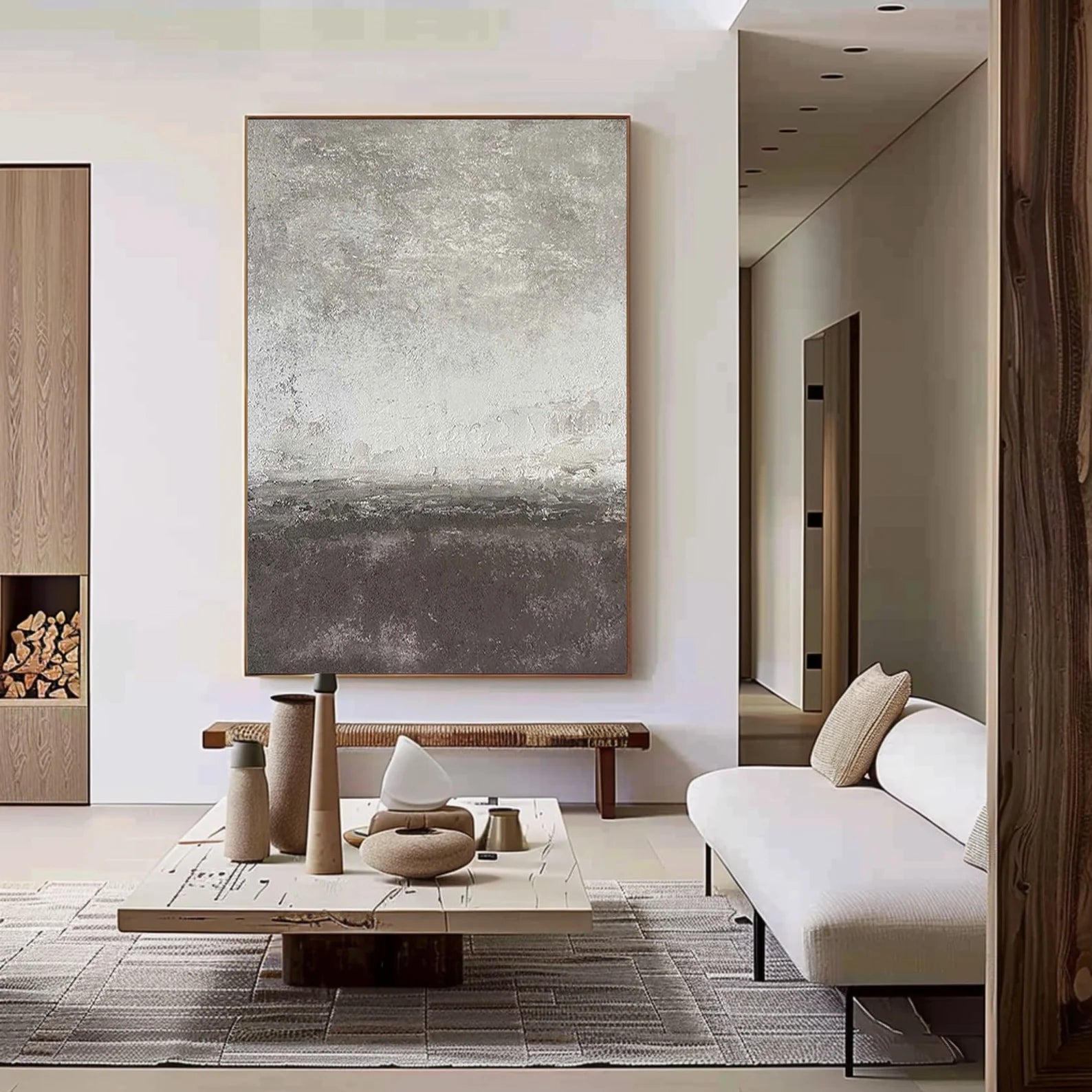 Textured Monochrome Elegance | Gray Depth