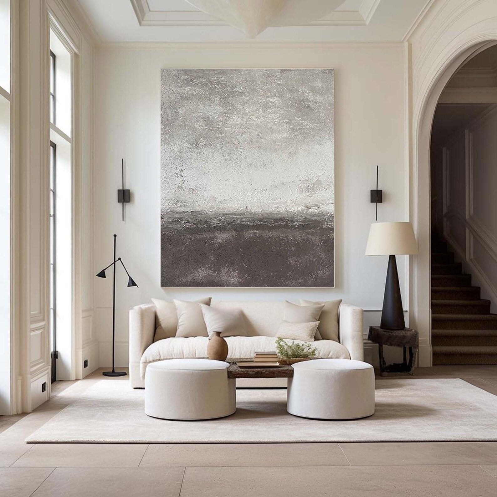 Textured Monochrome Elegance | Gray Depth