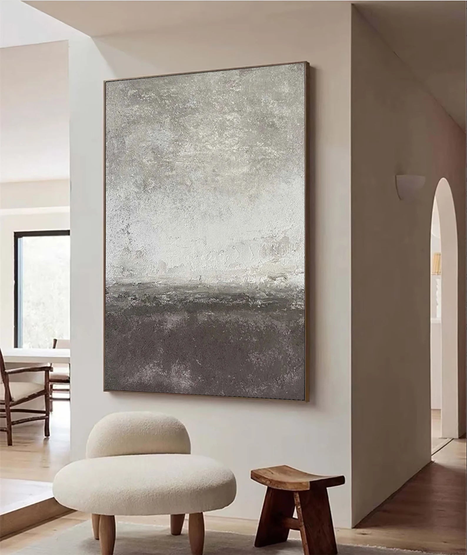 Textured Monochrome Elegance | Gray Depth