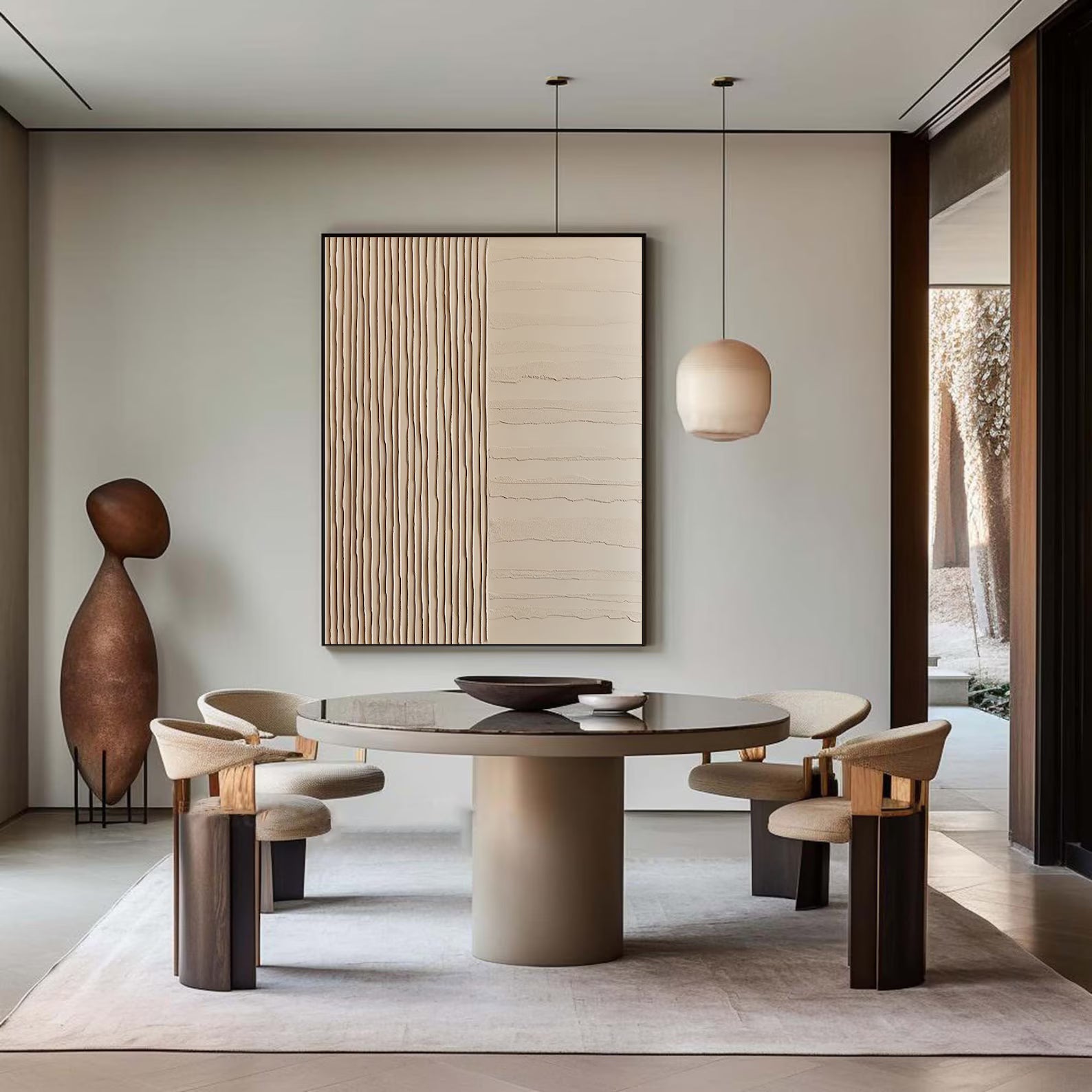 Textured Beige Abstract | Minimal Elegance