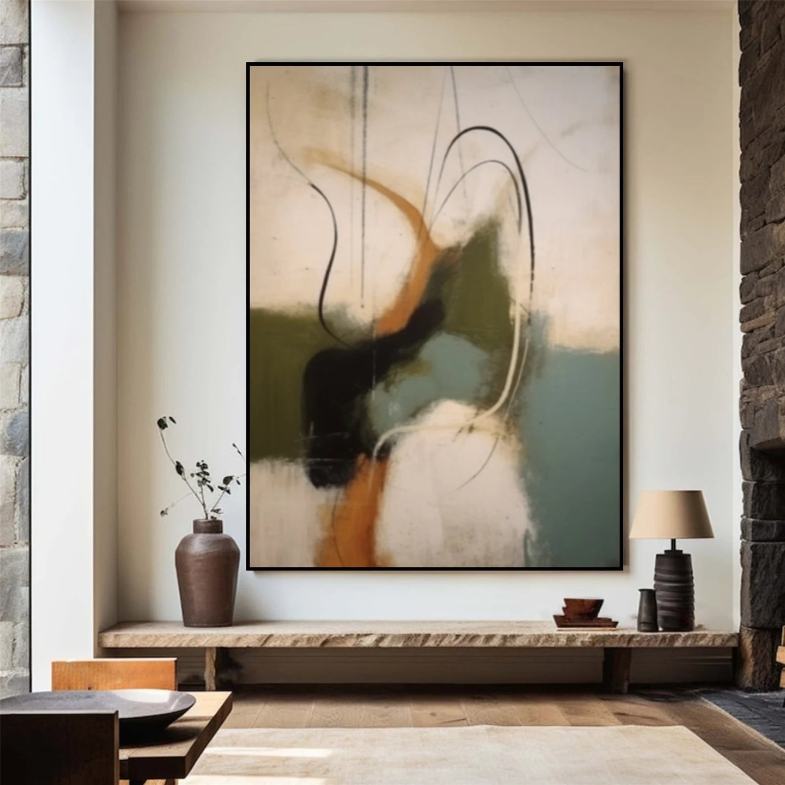 Textured Abstract Elegance | Earthy Hues