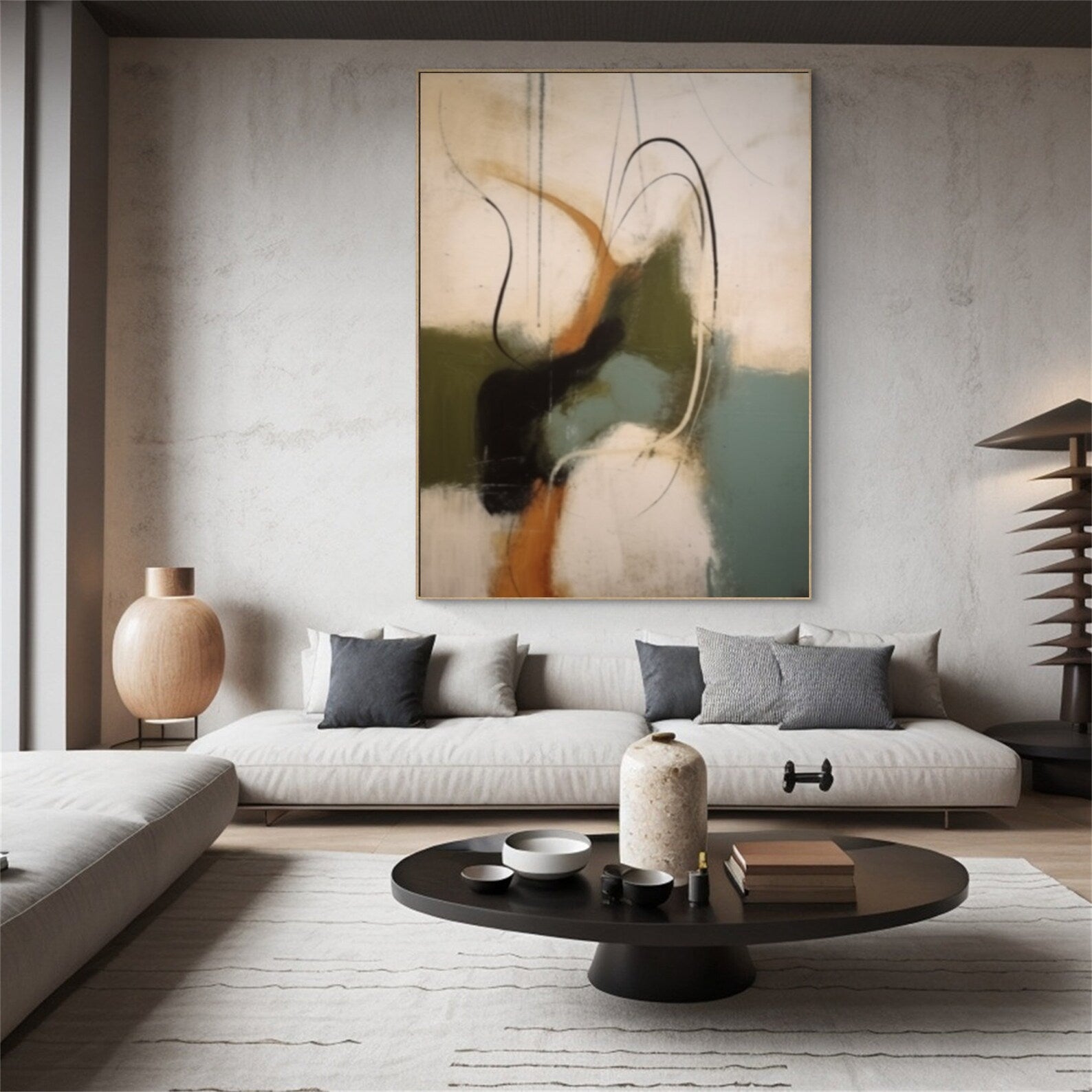 Textured Abstract Elegance | Earthy Hues