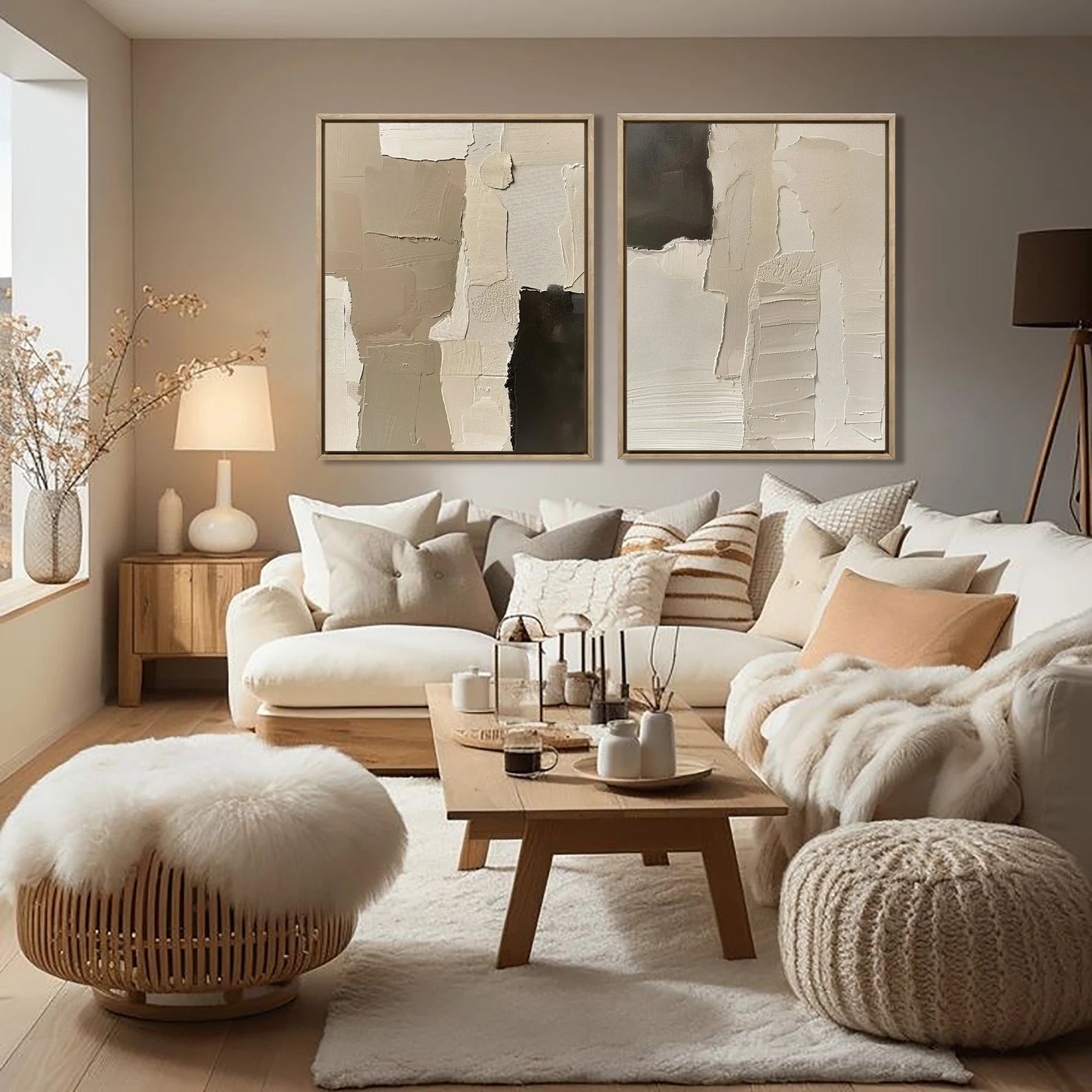 Bold Abstract Layers | Neutral Contrast
