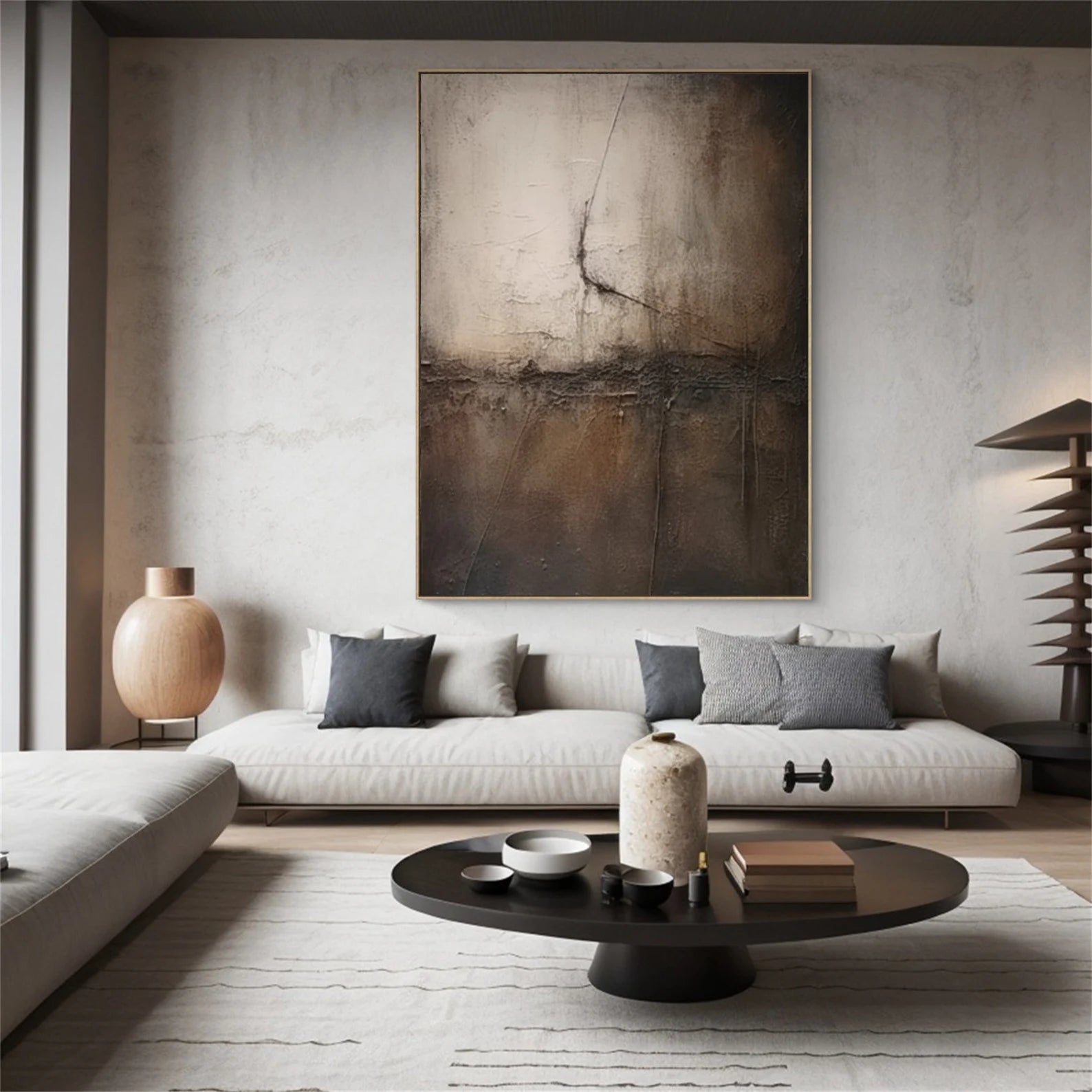 Textured Monochrome Abstract | Dramatic Luxe