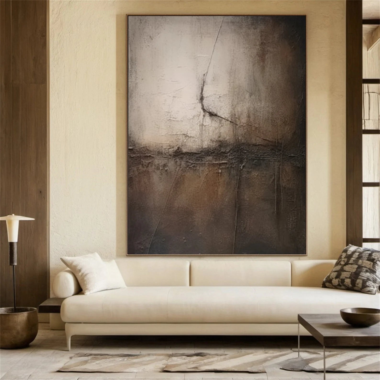 Textured Monochrome Abstract | Dramatic Luxe