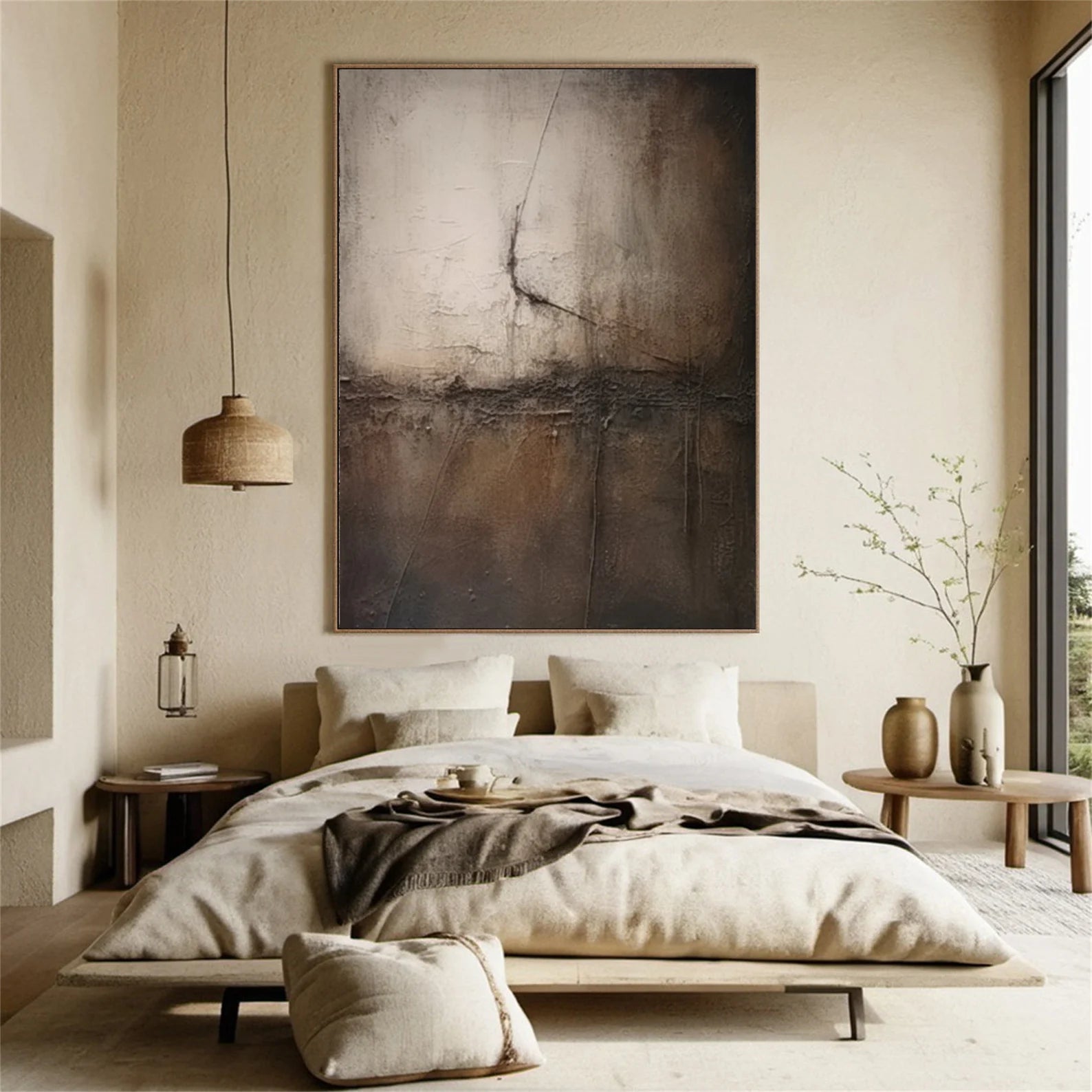 Textured Monochrome Abstract | Dramatic Luxe