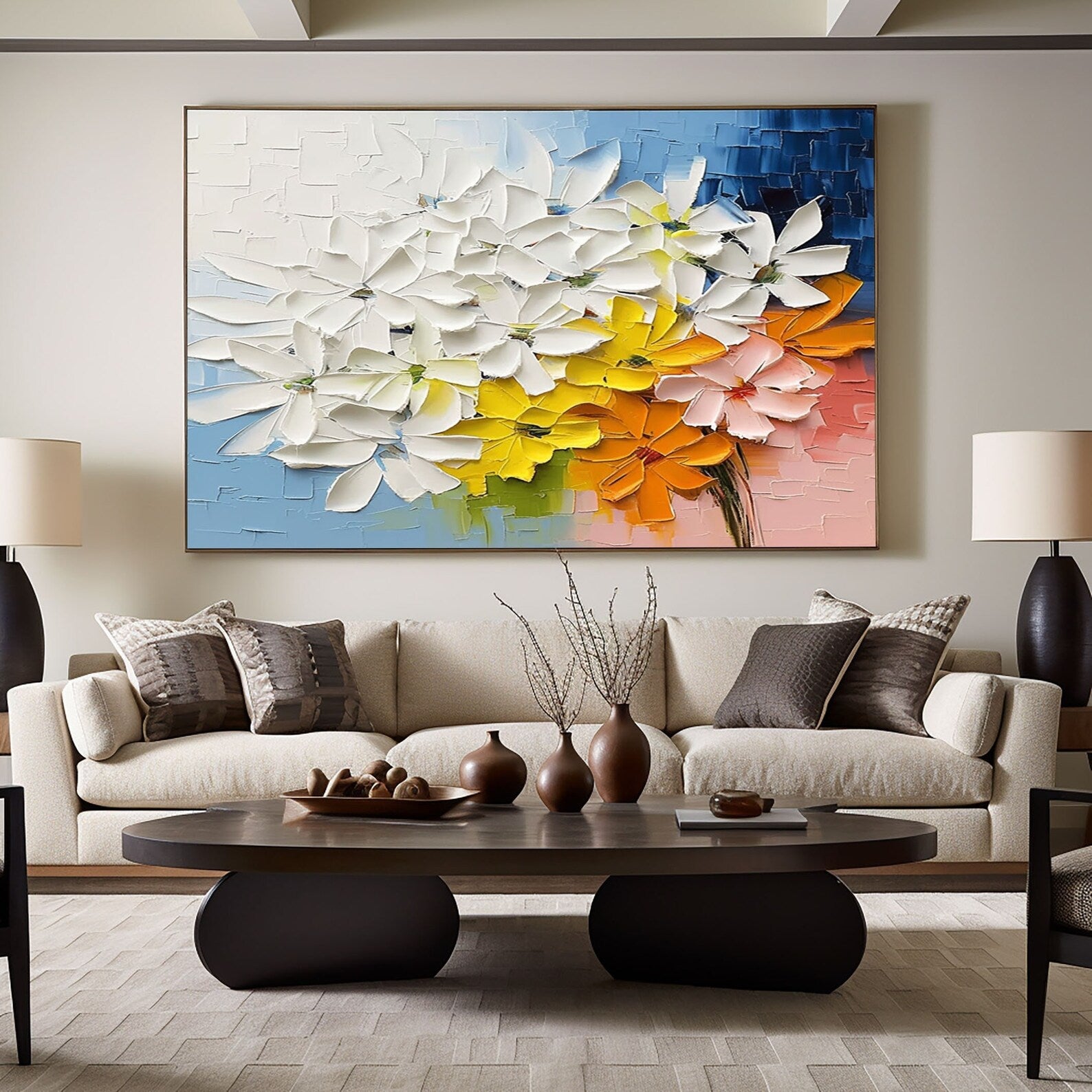 Textured Floral Vibrance | Multi Bloom