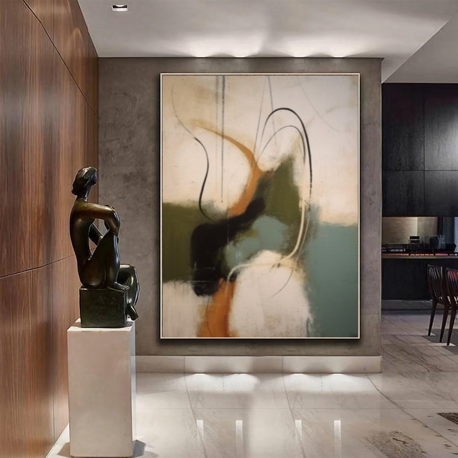 Textured Abstract Elegance | Earthy Hues